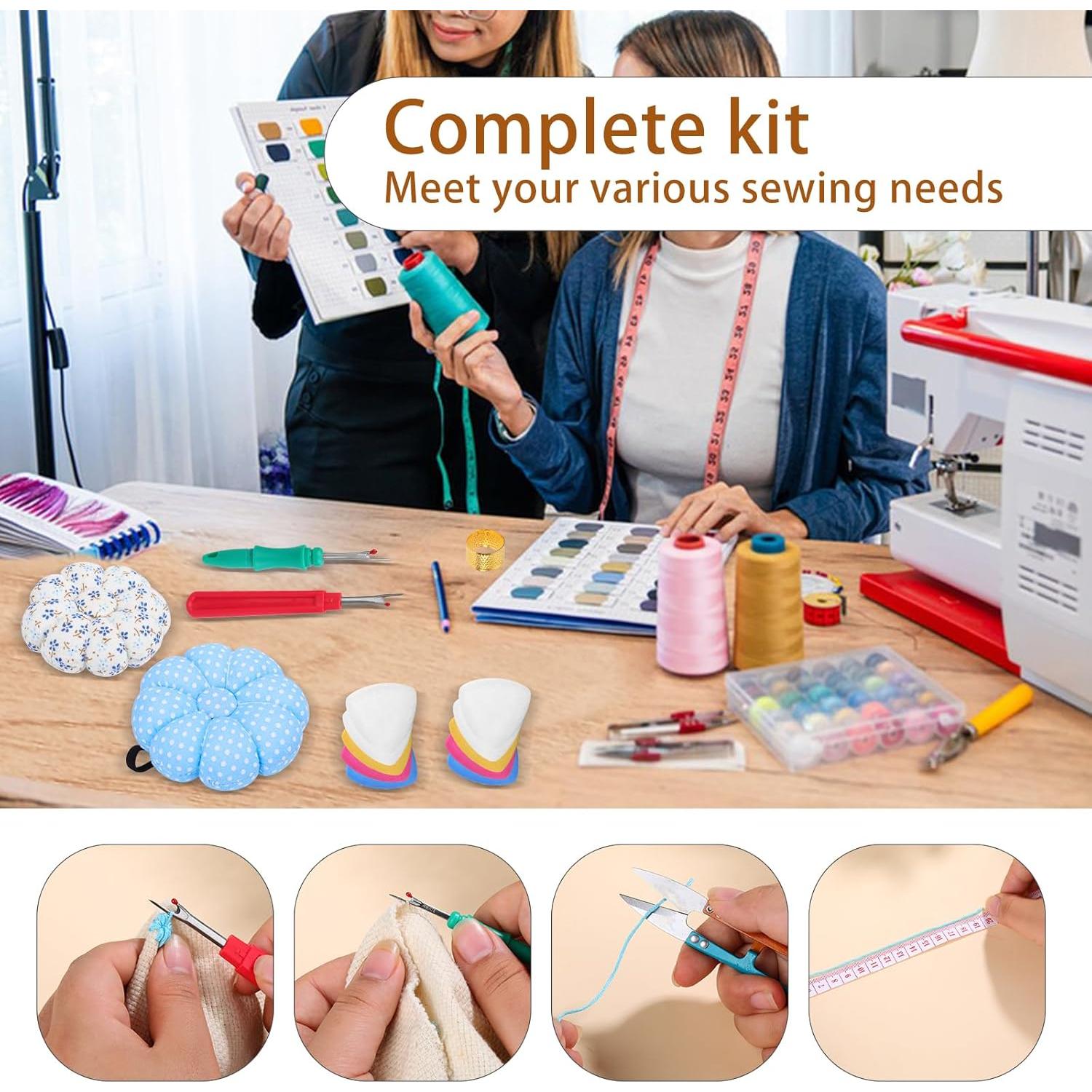 Kit de Costura Zlulary con Almohadilla, 150 Alfileres y Más