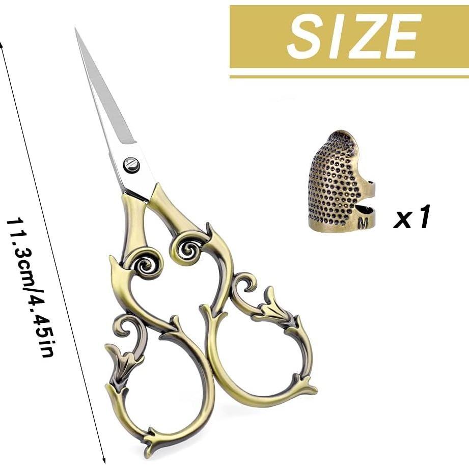 Tijeras de Bordado SHWAKK 11.3cm Flor de Calabaza Vintage