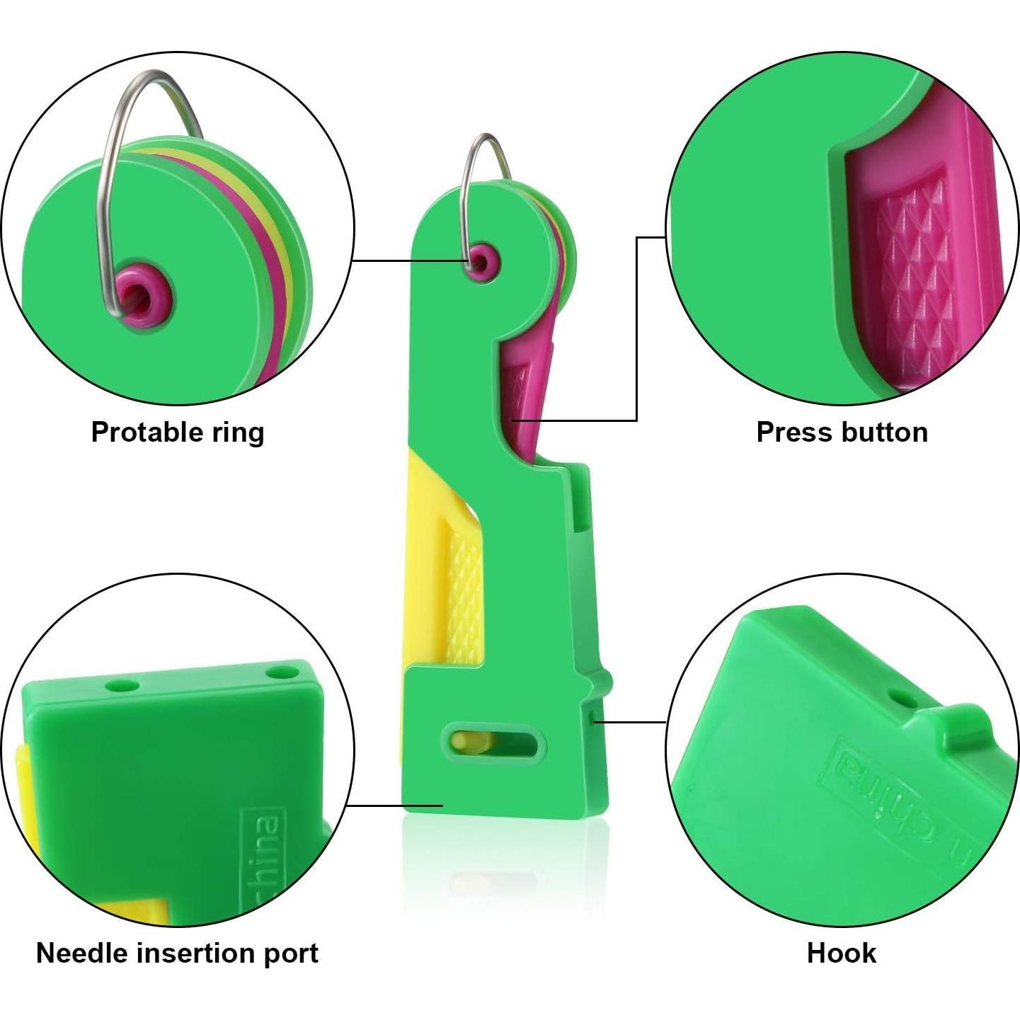 Kit de Herramientas de Costura Mudder 46 Piezas con Enhebradores