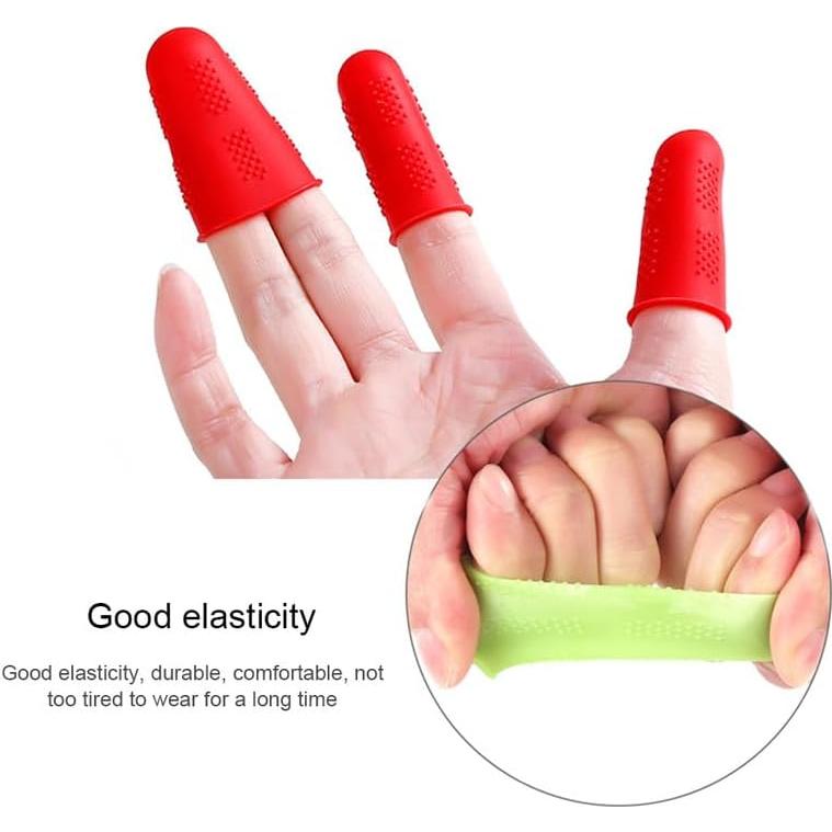 Protectores de Dedos de Silicona AUSWAUR 12 Piezas 3 Tamaños
