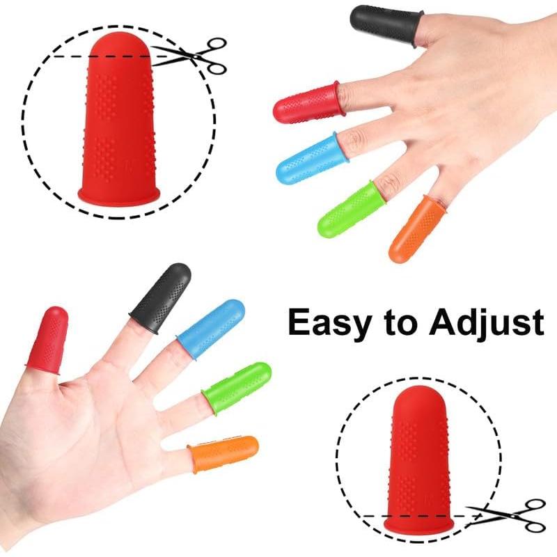 Protectores de Dedos de Silicona AUSWAUR 12 Piezas 3 Tamaños