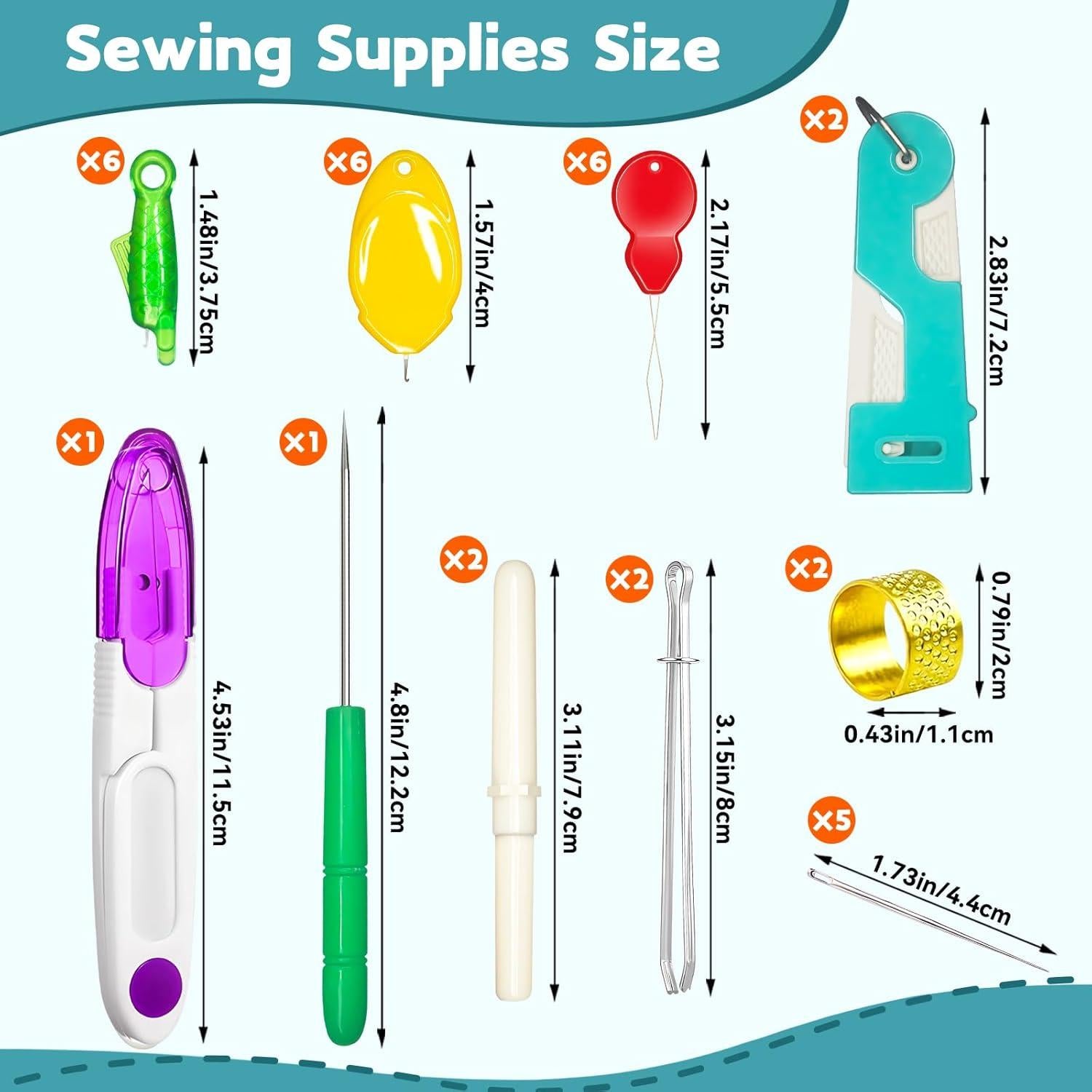 Kit de Herramientas de Costura Lechchy 33 Piezas con Enhebradores