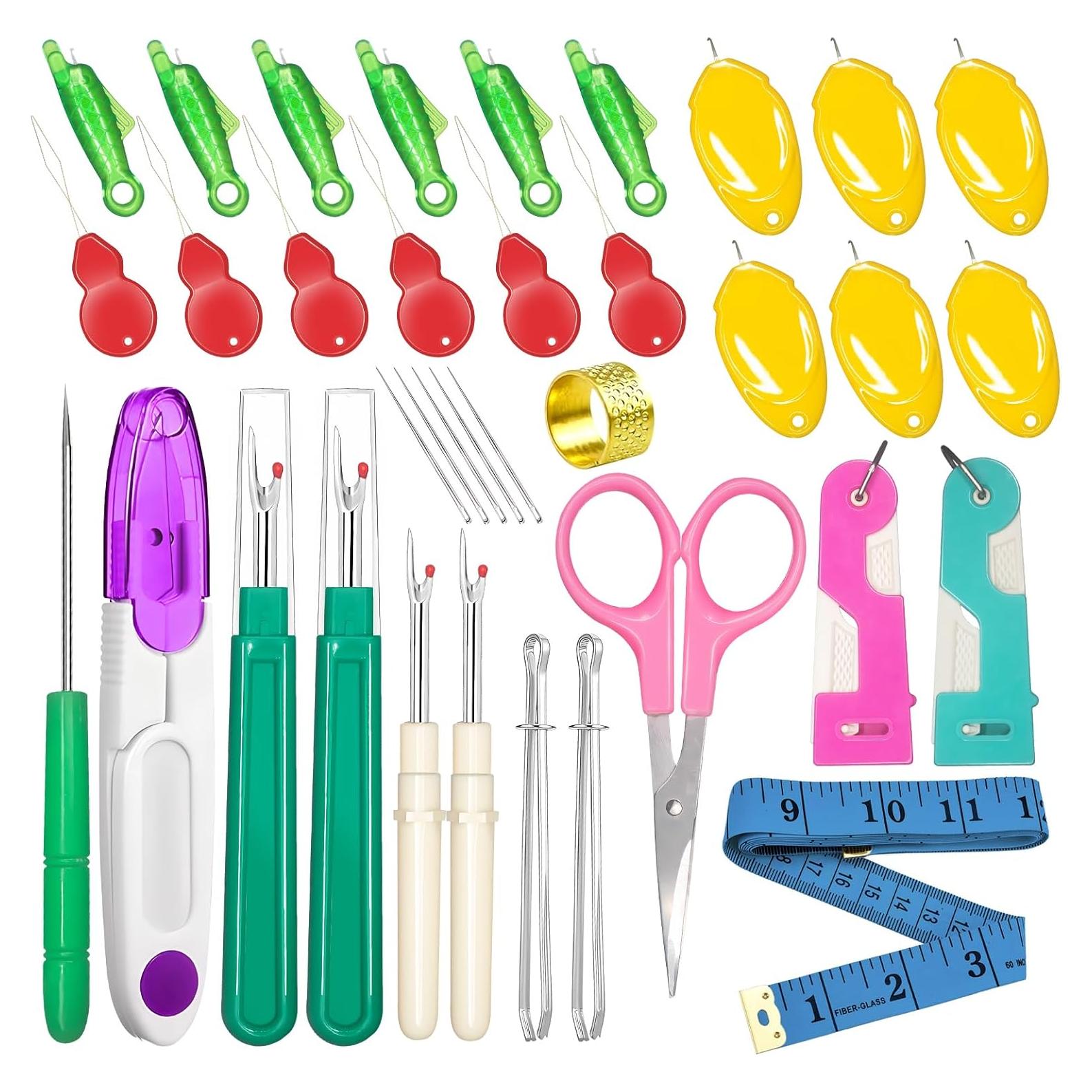 Kit de Costura Completo Lechchy 36 Piezas con Tijeras y Enhebradores