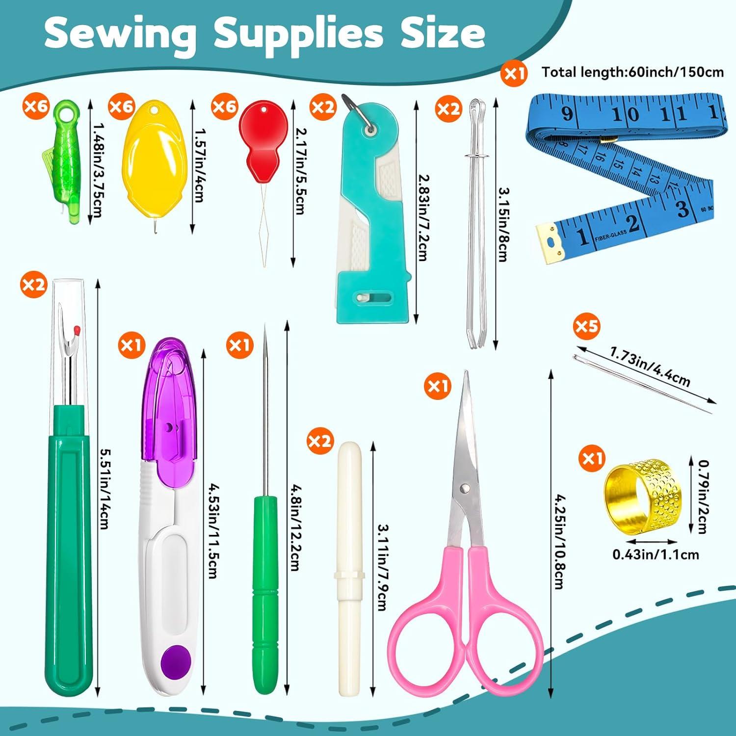 Kit de Costura Completo Lechchy 36 Piezas con Tijeras y Enhebradores