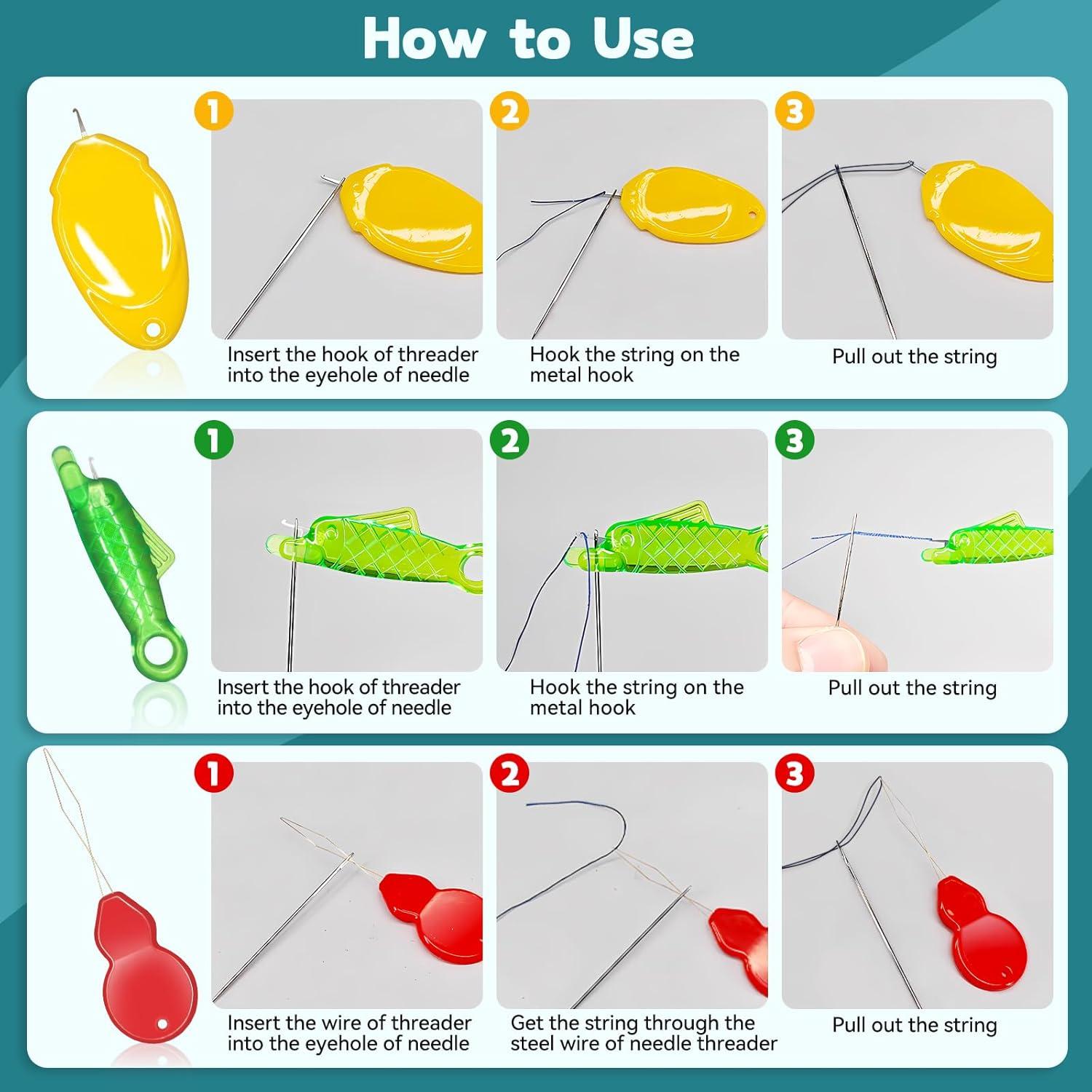 Kit de Costura Completo Lechchy 36 Piezas con Tijeras y Enhebradores