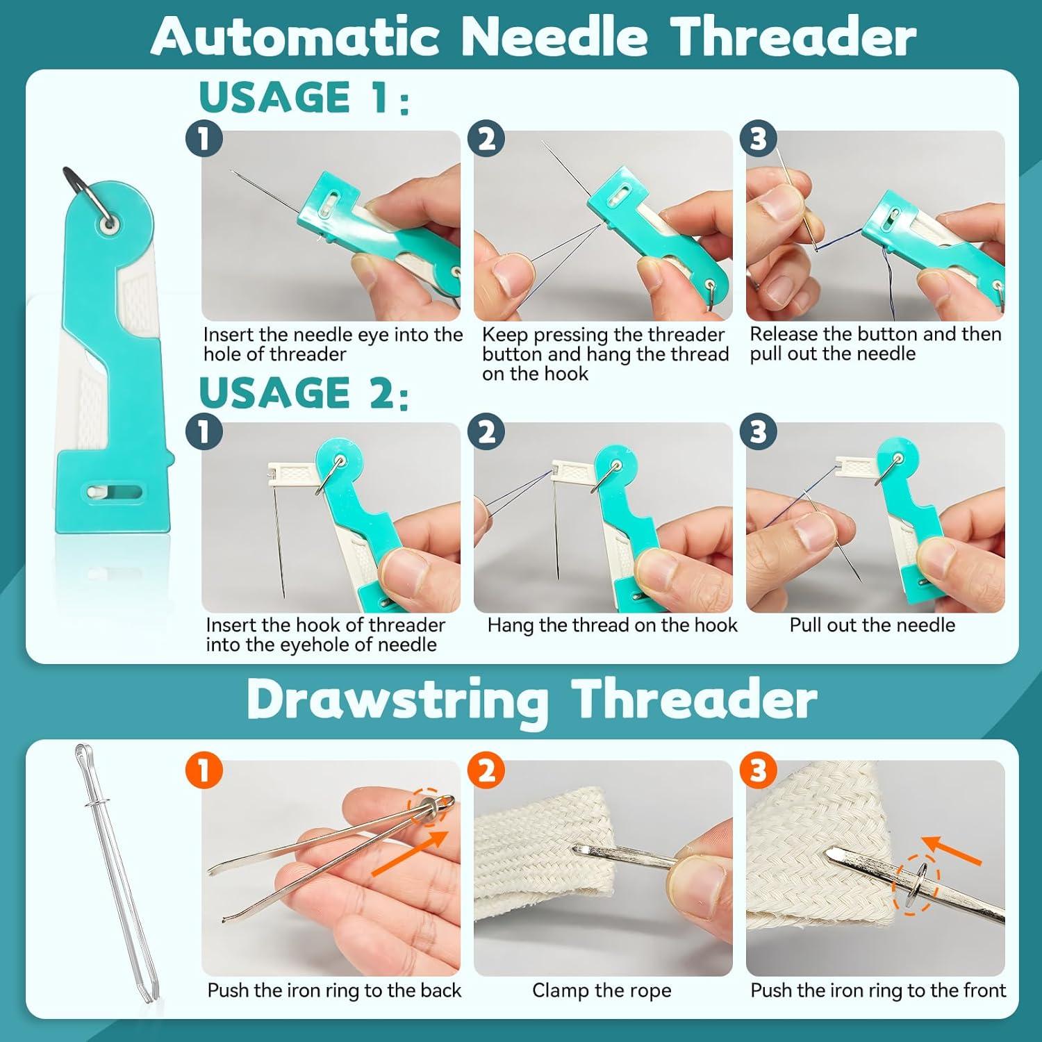 Kit de Costura Completo Lechchy 36 Piezas con Tijeras y Enhebradores