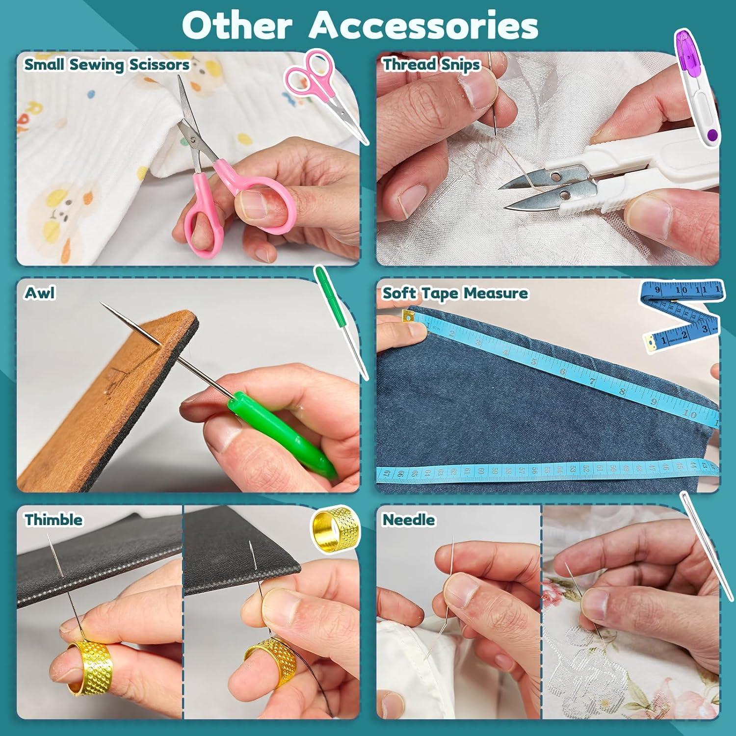 Kit de Costura Completo Lechchy 36 Piezas con Tijeras y Enhebradores