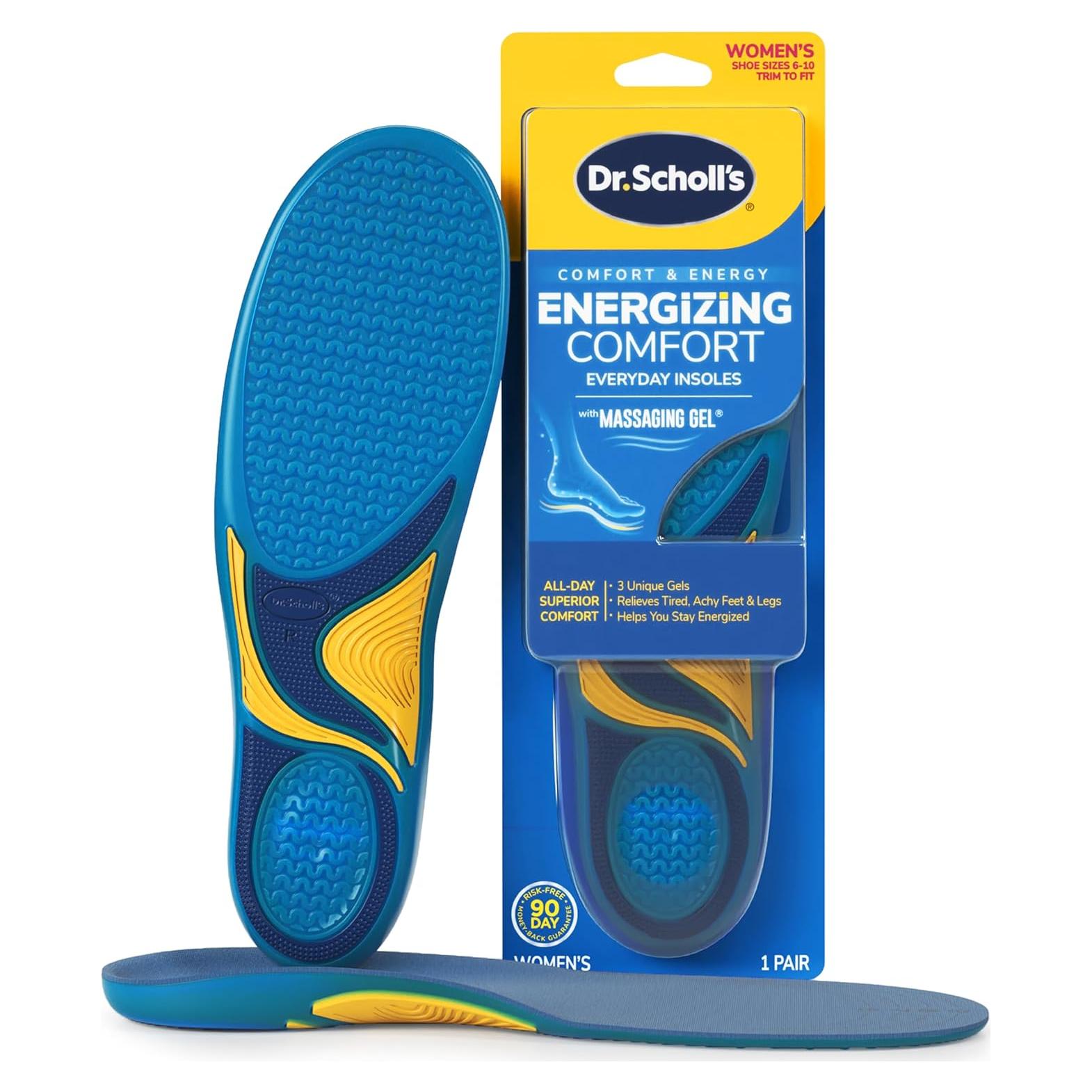 Plantillas Energizantes Dr. Scholl para Mujeres 6-10 con Gel