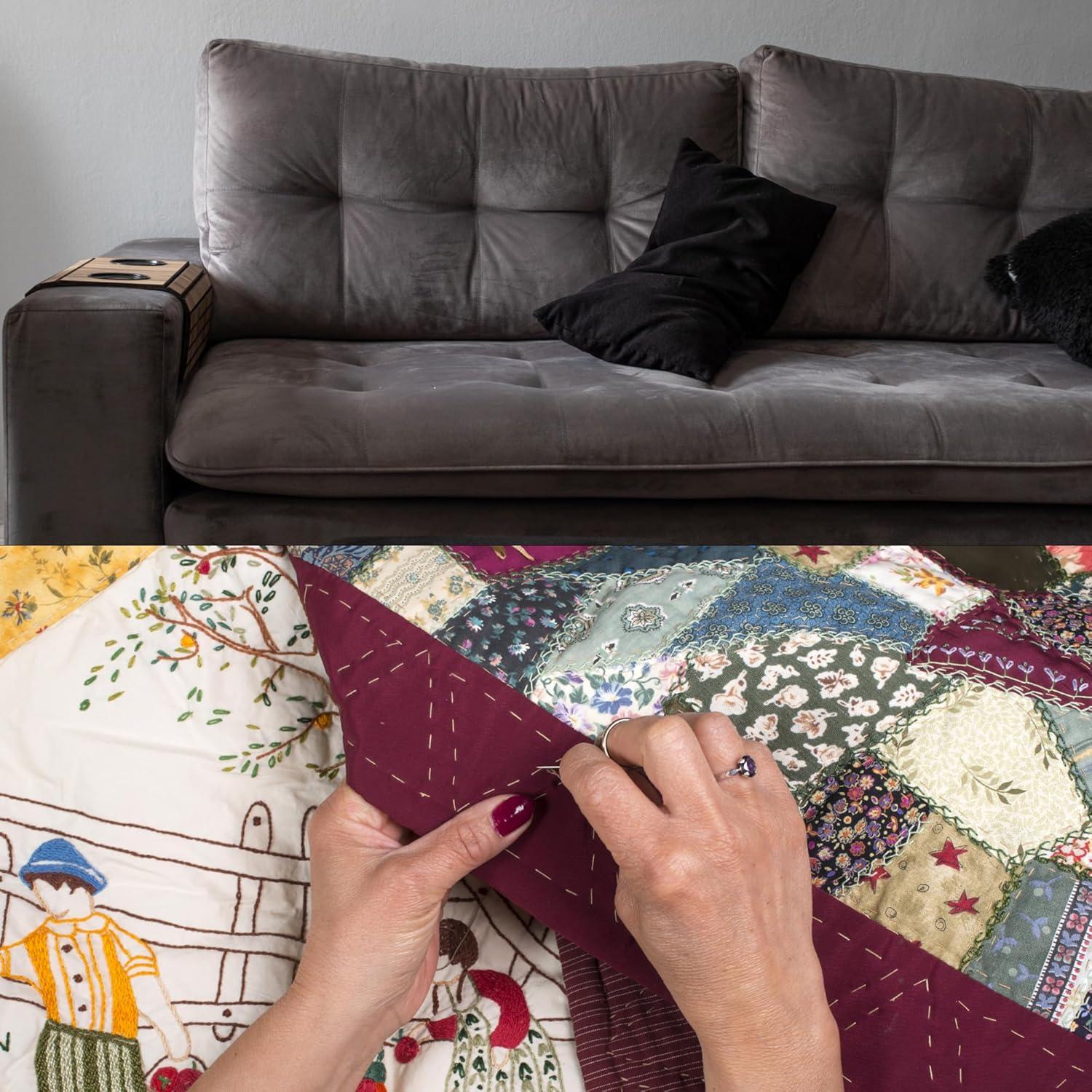 Kit de Reparación de Tapicería VONEEDL 11 Piezas Hilo y Agujas