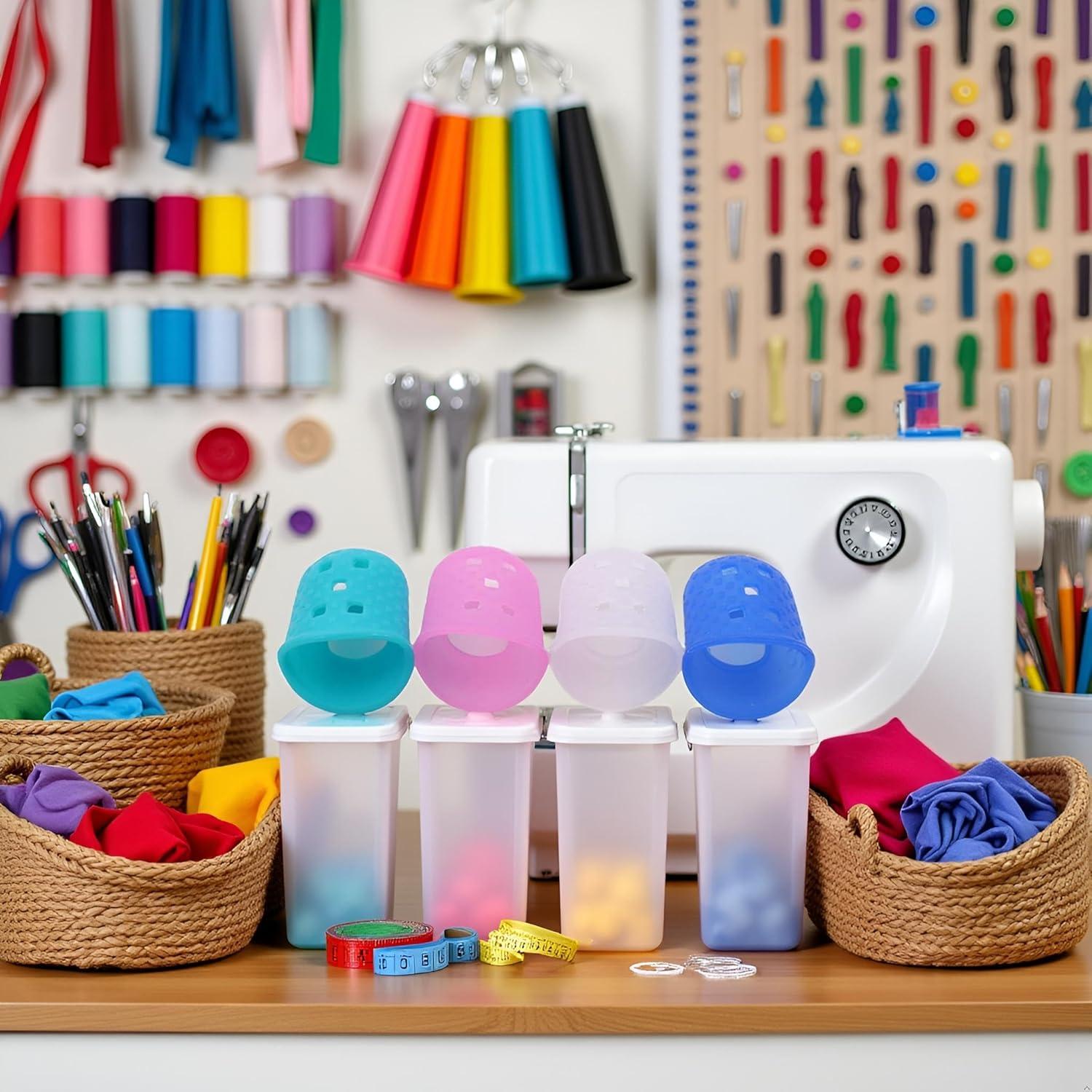 Conjunto 15 Dedales de Silicona Multicolor Transpirables Seadiquiet