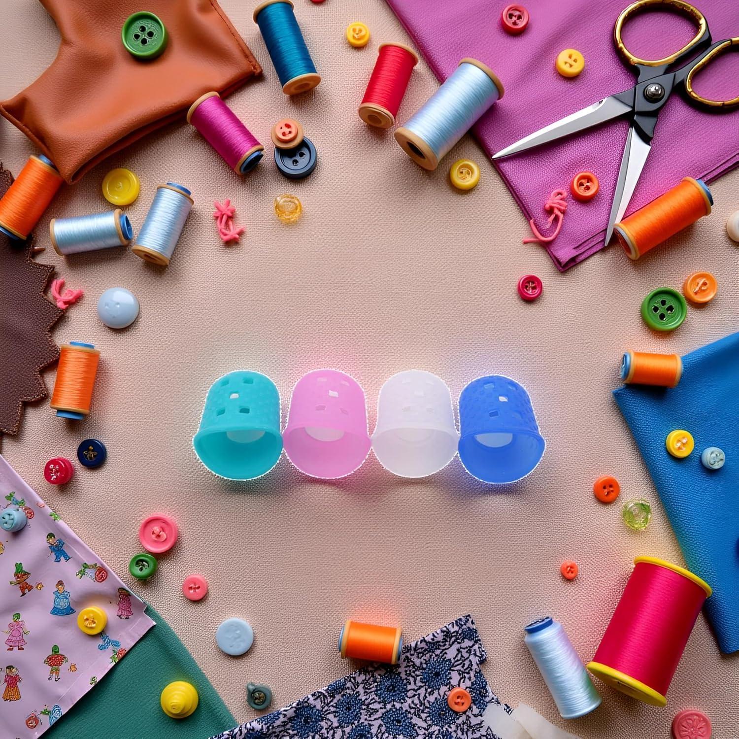 Conjunto 15 Dedales de Silicona Multicolor Transpirables Seadiquiet