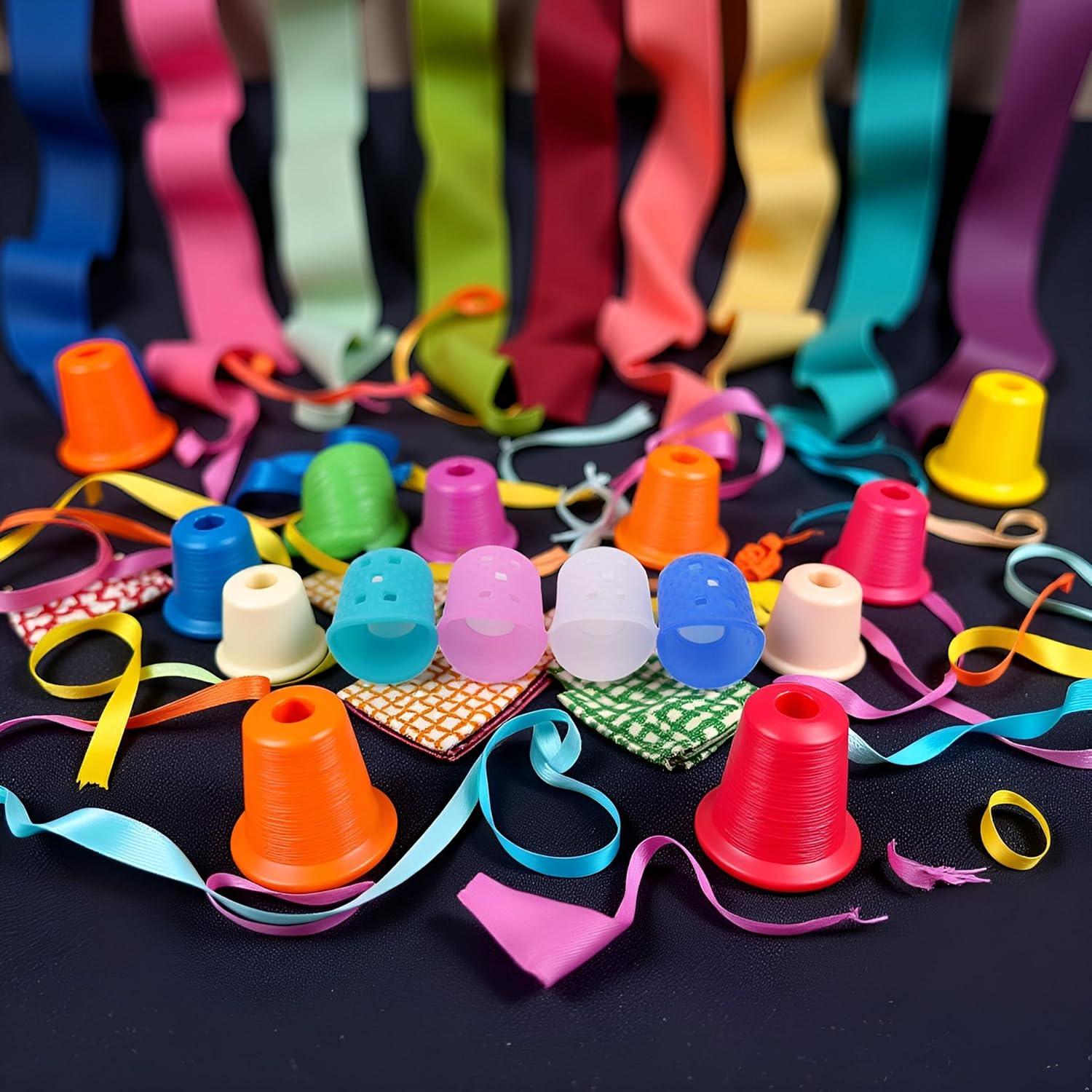 Conjunto 15 Dedales de Silicona Multicolor Transpirables Seadiquiet