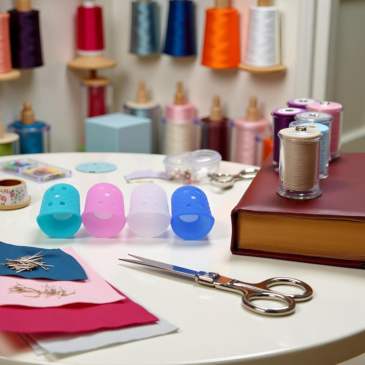 Conjunto 15 Dedales de Silicona Multicolor Transpirables Seadiquiet