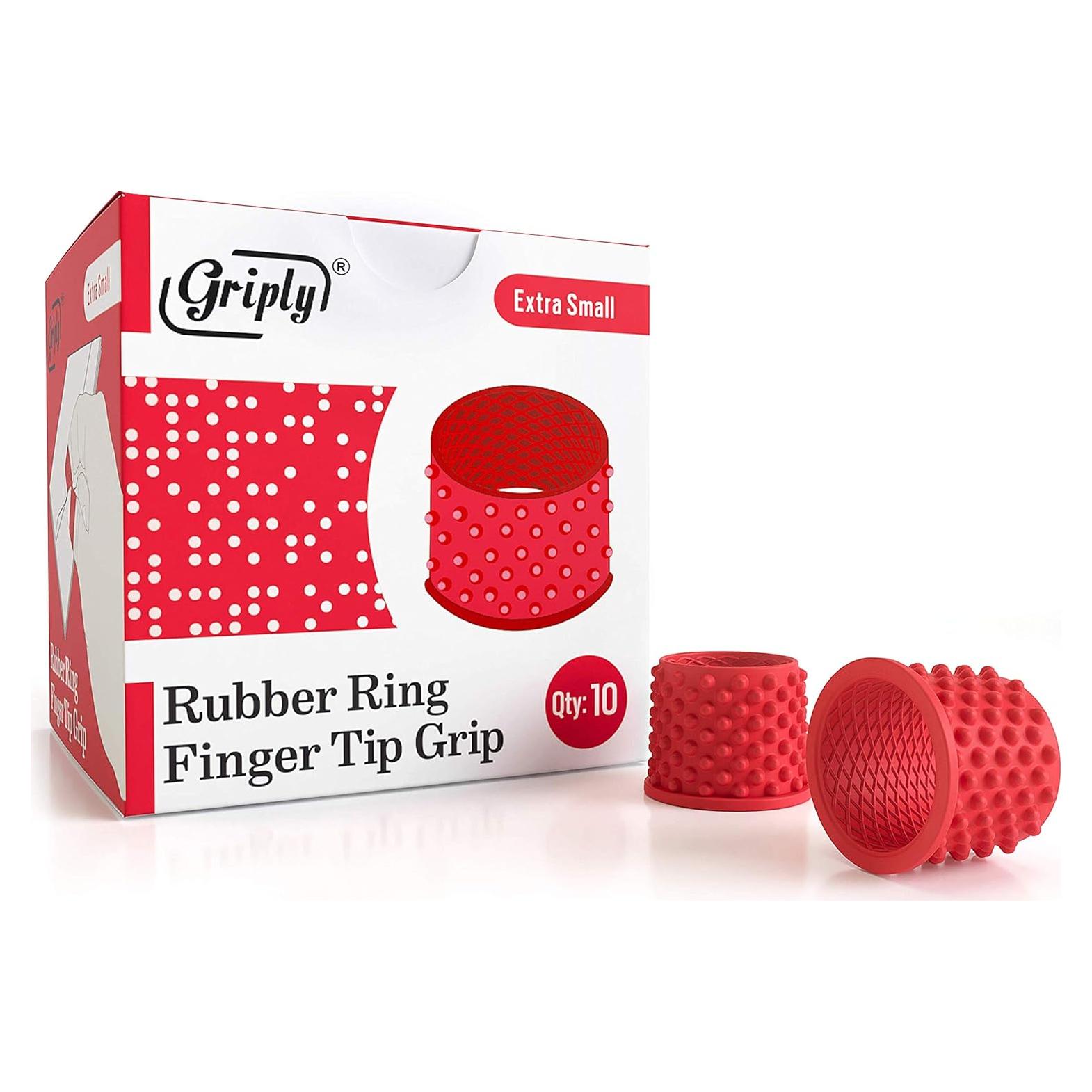 Puntas de Dedo de Goma Griply XS - Paquete de 10 Reutilizables