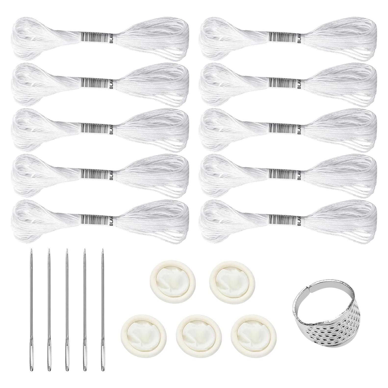 Kit de Bordado Sashiko Yousoontic 21 Piezas con Agujas y Hilos