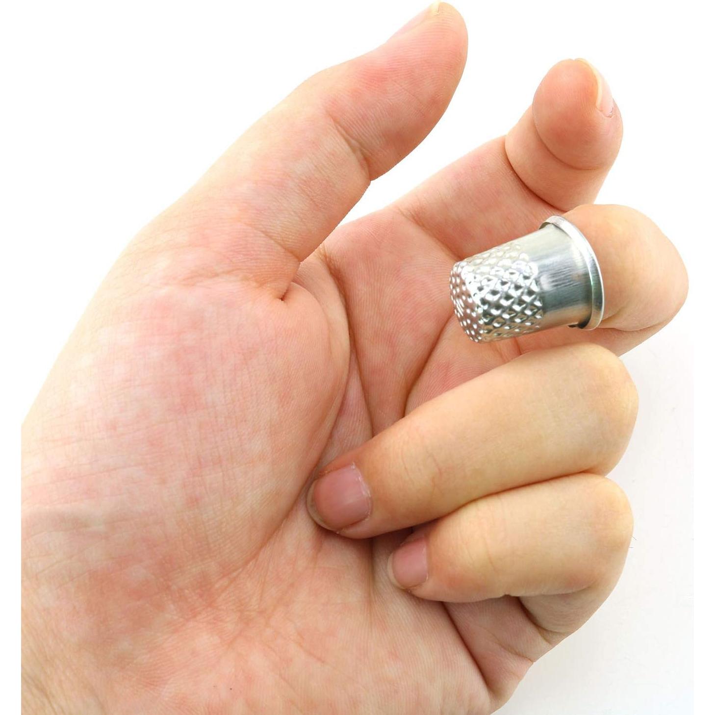 Dedales de Metal Tegg 10PCS 19x18mm Plata para Costura