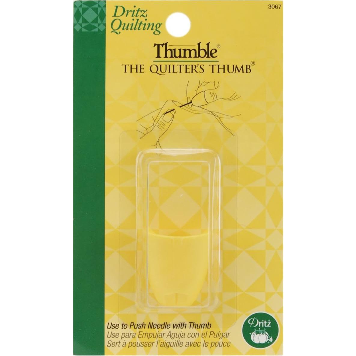 Dedal para Pulgar Dritz 3067 Amarillo de Polietileno