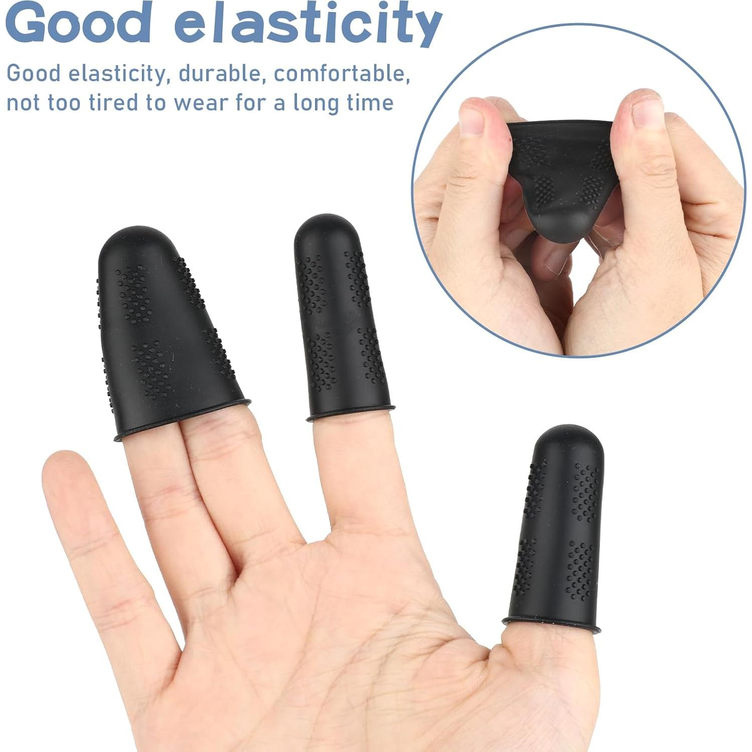 Protectores de Dedos de Silicona Styquenzer - 12 Piezas 3 Tamaños