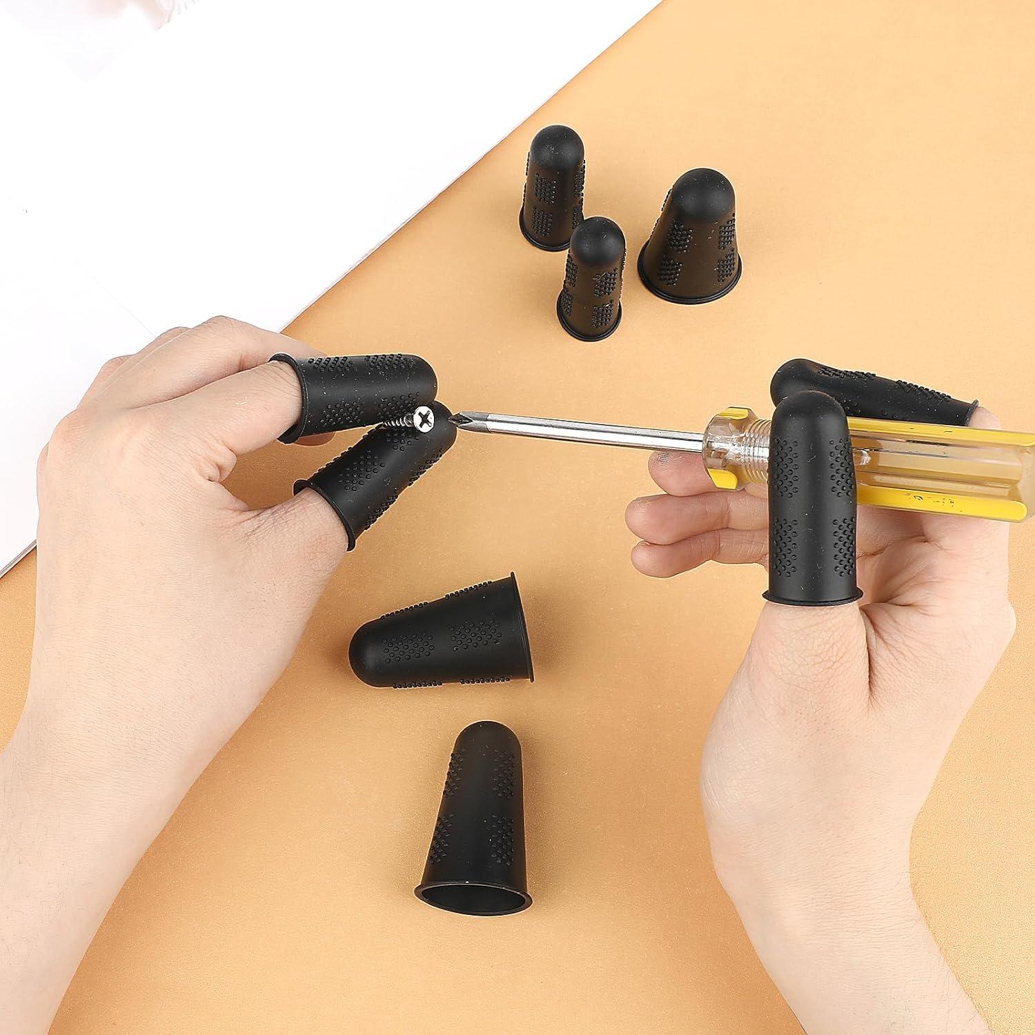 Protectores de Dedos de Silicona Styquenzer - 12 Piezas 3 Tamaños