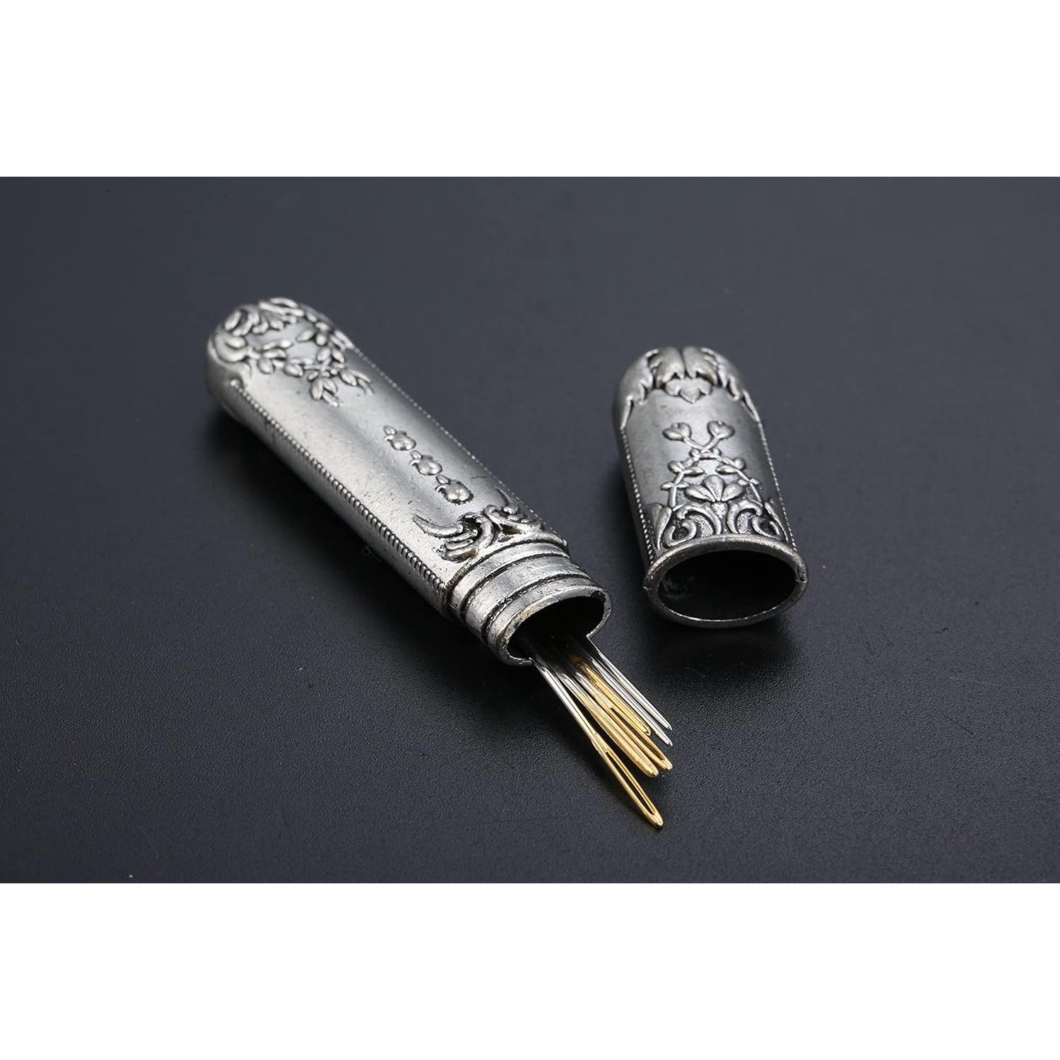 Kit de Costura Hicello con Tijeras, Dedal y Hilo - Vintage