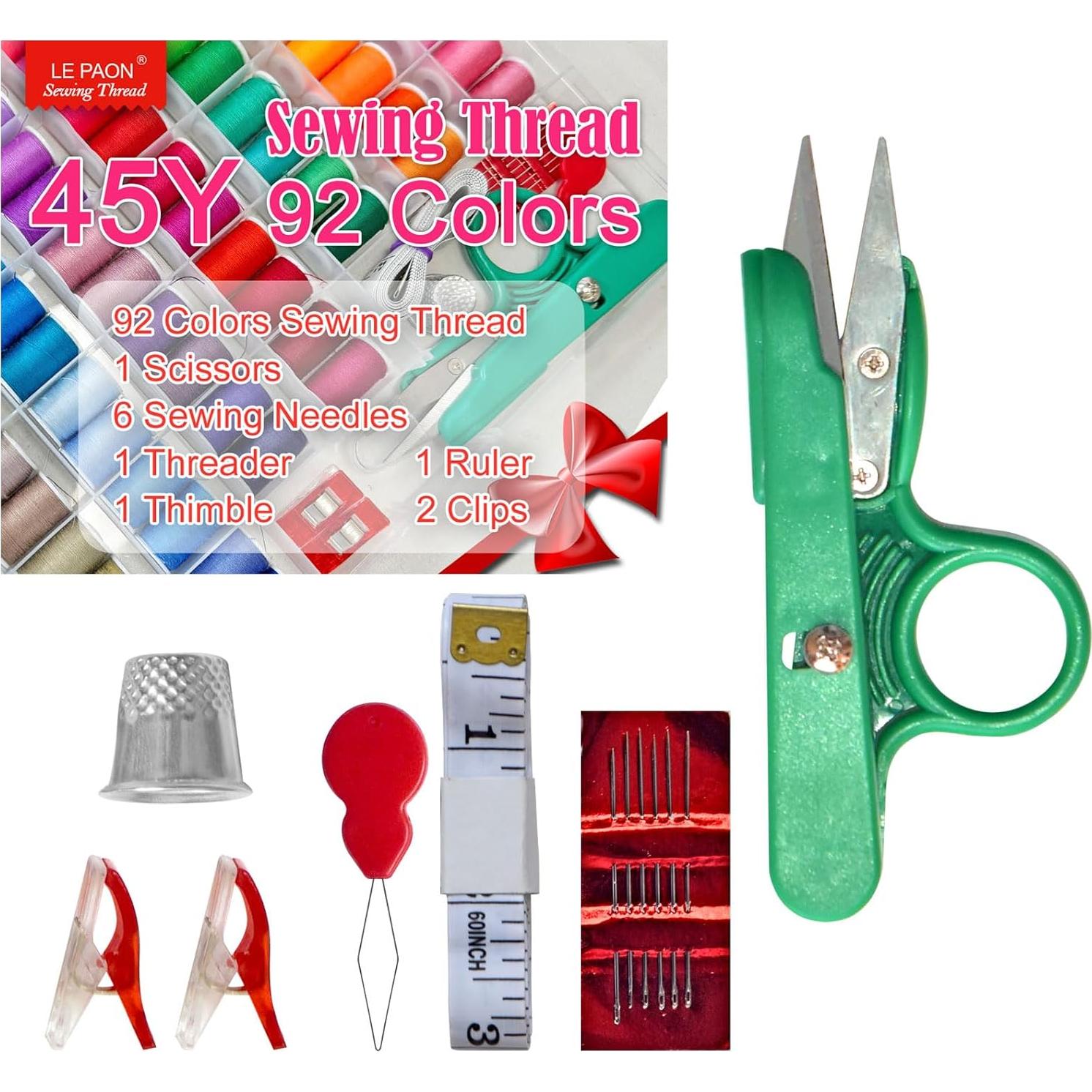 Kit de Costura Completo Le Paon 92 Piezas para Emergencias