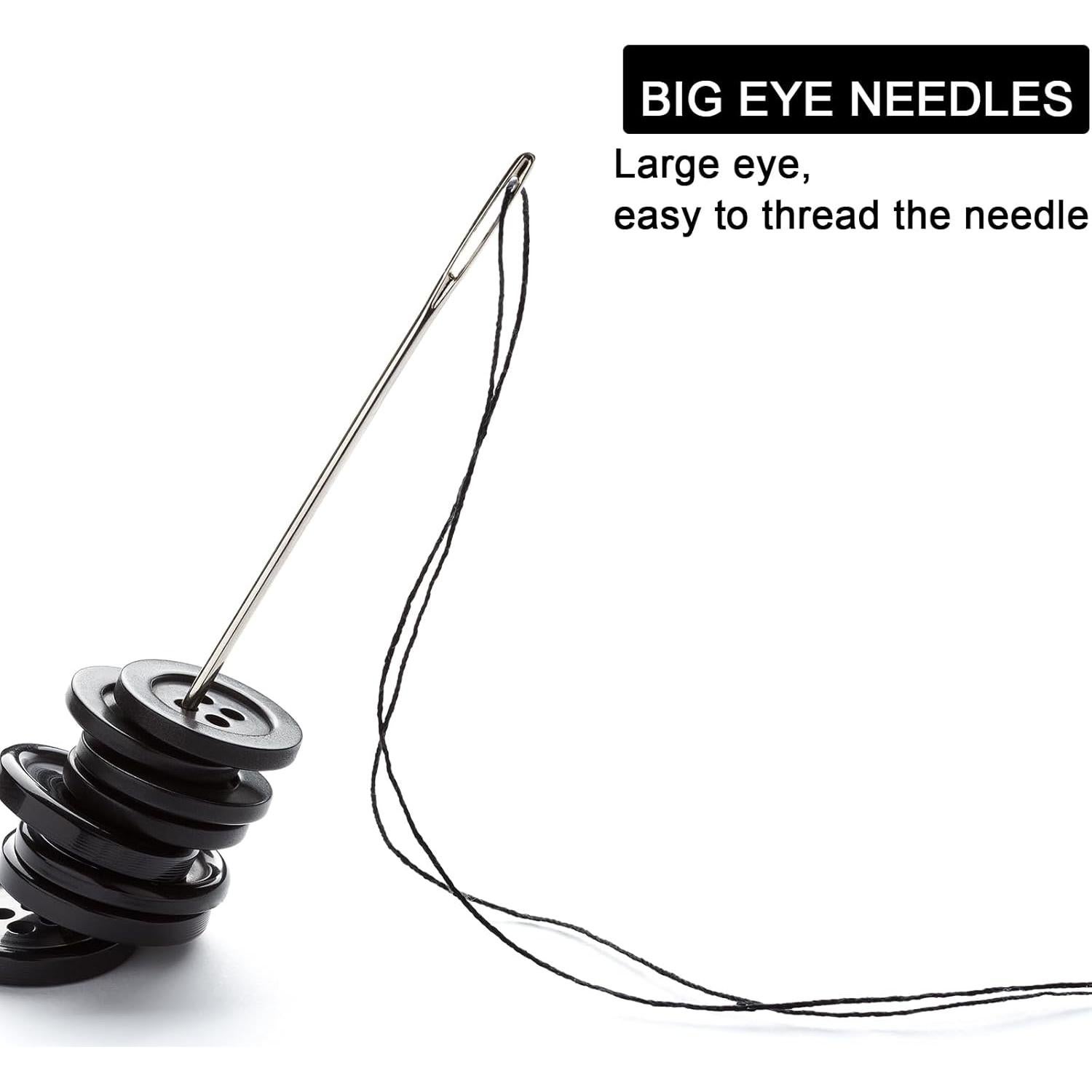 Agujas de Bordado KYUEWRT - 25 Piezas, 5 Tamaños, Aluminio