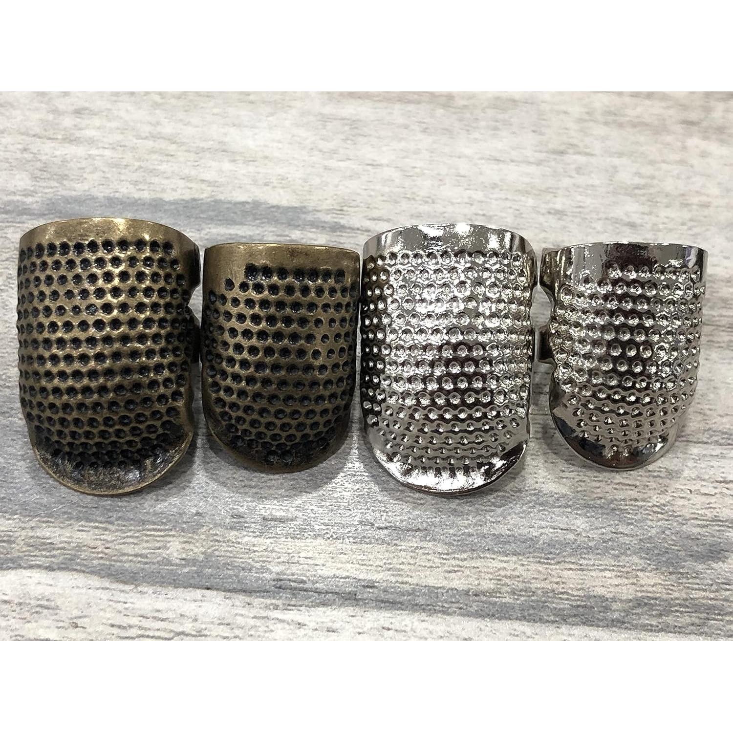 Dedales de Costura Ajustables Tsnamay Plata 10 Piezas