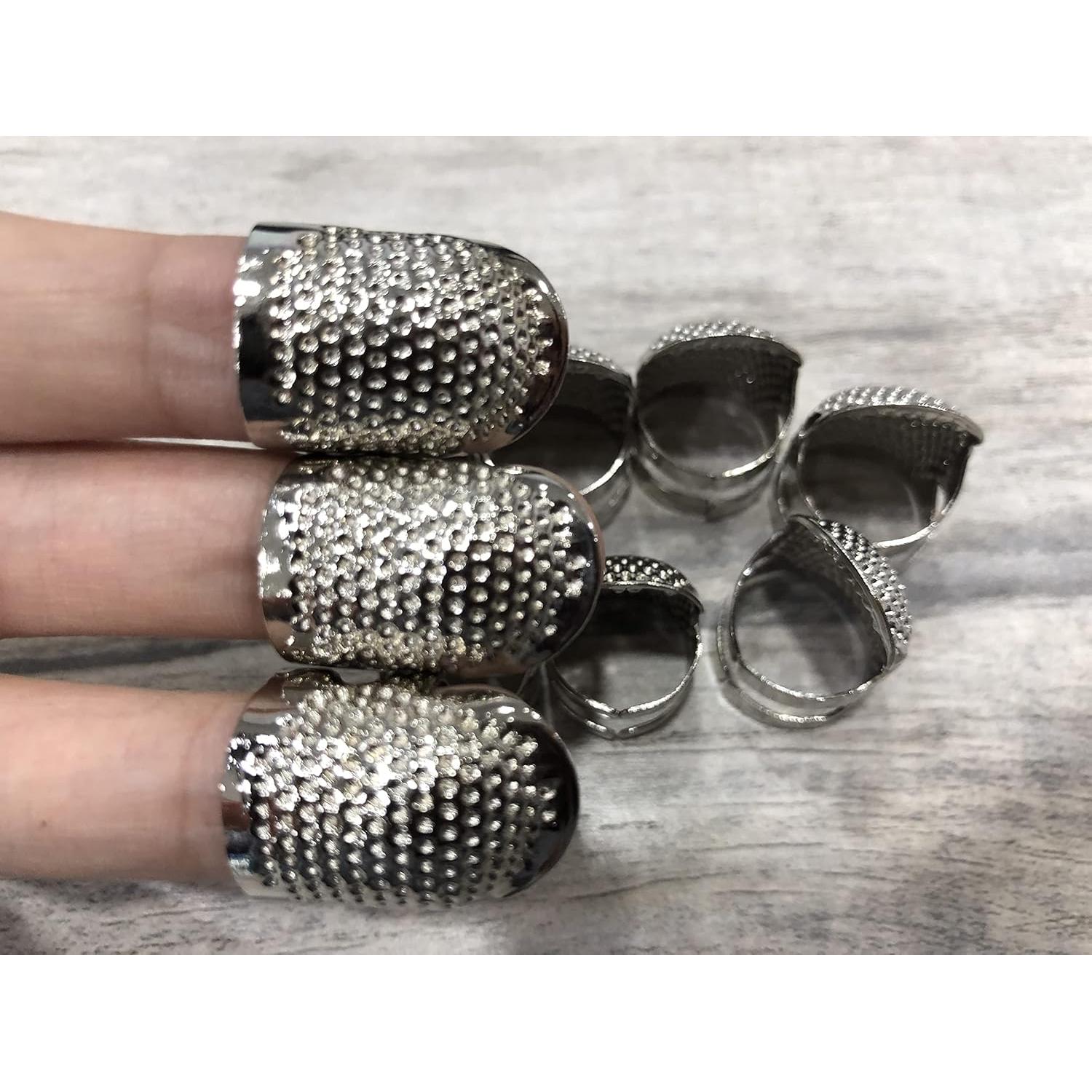 Dedales de Costura Ajustables Tsnamay Plata 10 Piezas