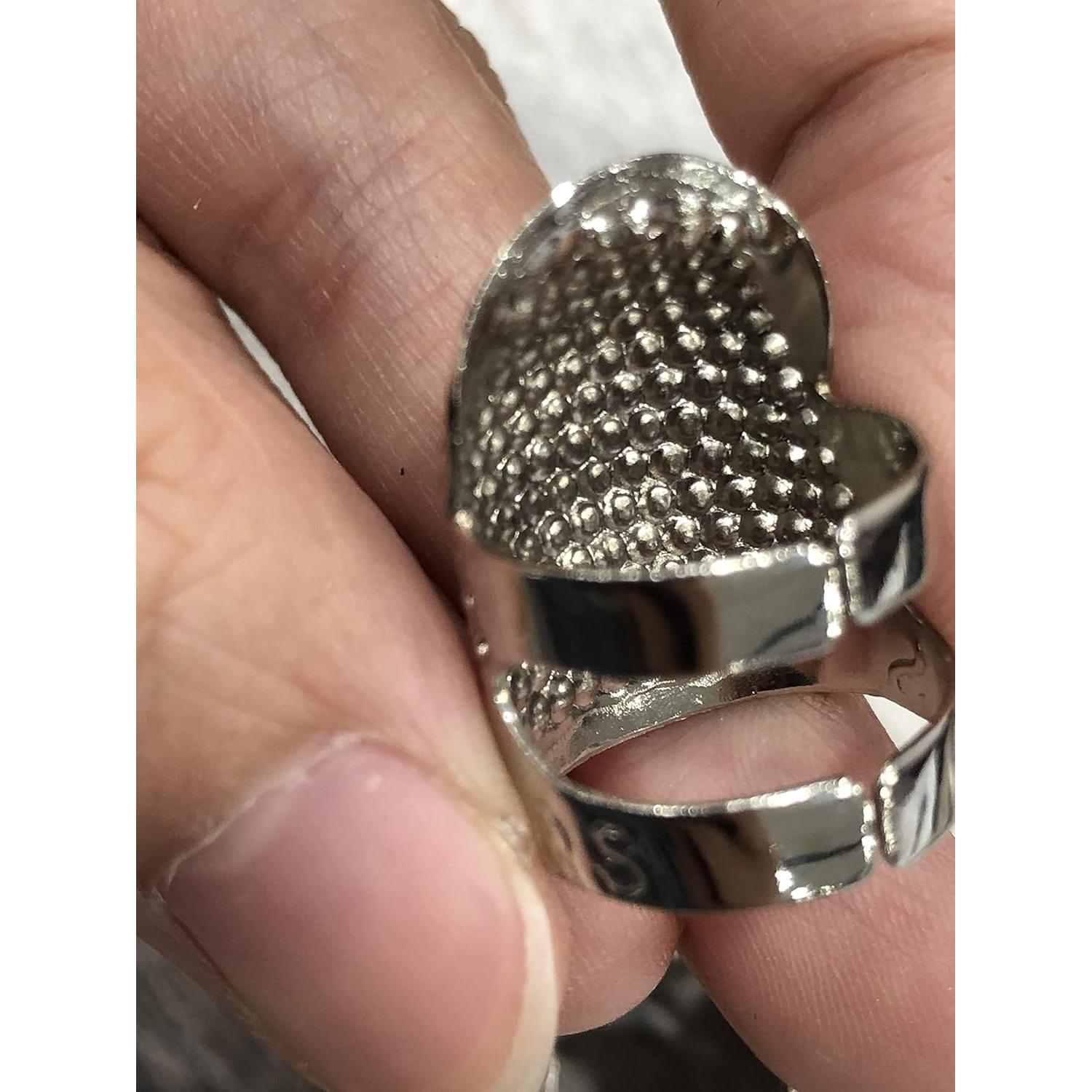 Dedales de Costura Ajustables Tsnamay Plata 10 Piezas