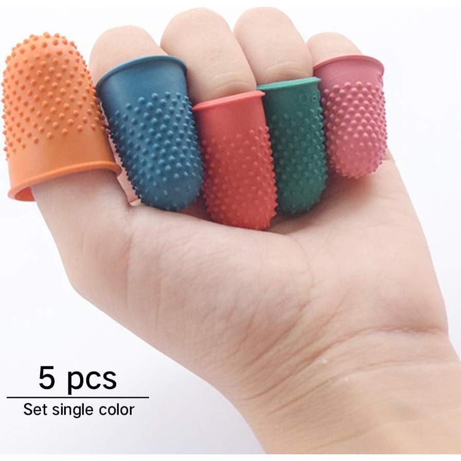 Protectores de Dedos de Goma 5 Pcs - Antideslizantes y Reutilizables