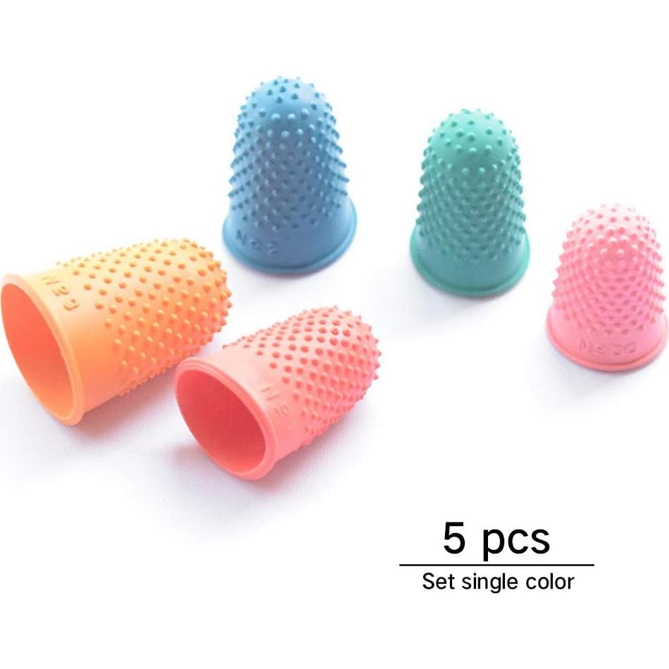 Protectores de Dedos de Goma 5 Pcs - Antideslizantes y Reutilizables