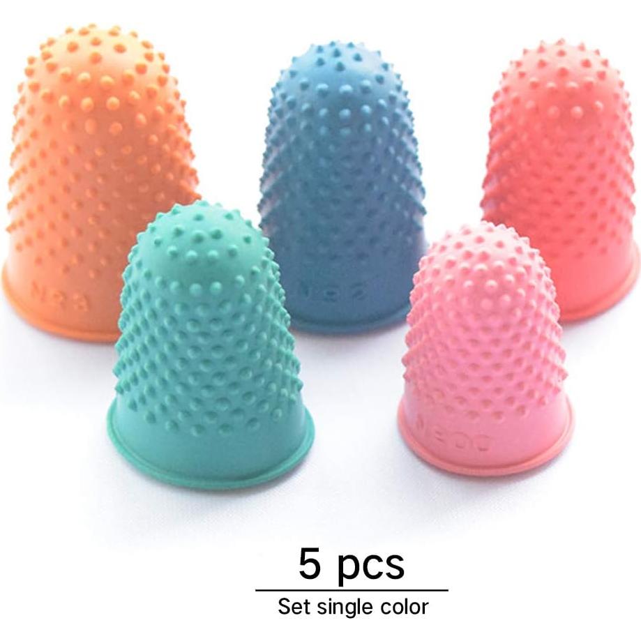 Protectores de Dedos de Goma 5 Pcs - Antideslizantes y Reutilizables