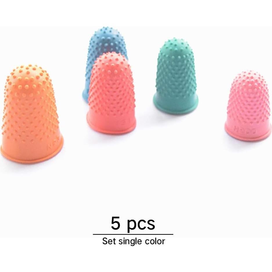 Protectores de Dedos de Goma 5 Pcs - Antideslizantes y Reutilizables