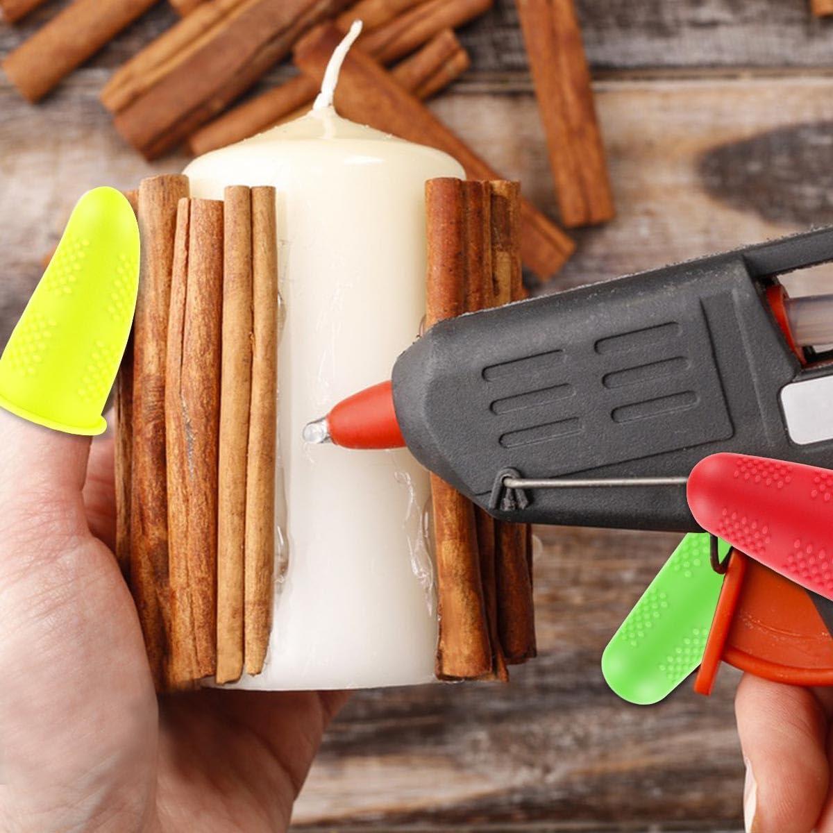 12 Protectores de Dedos de Silicona Yuntop - 3 Tamaños, 4 Colores