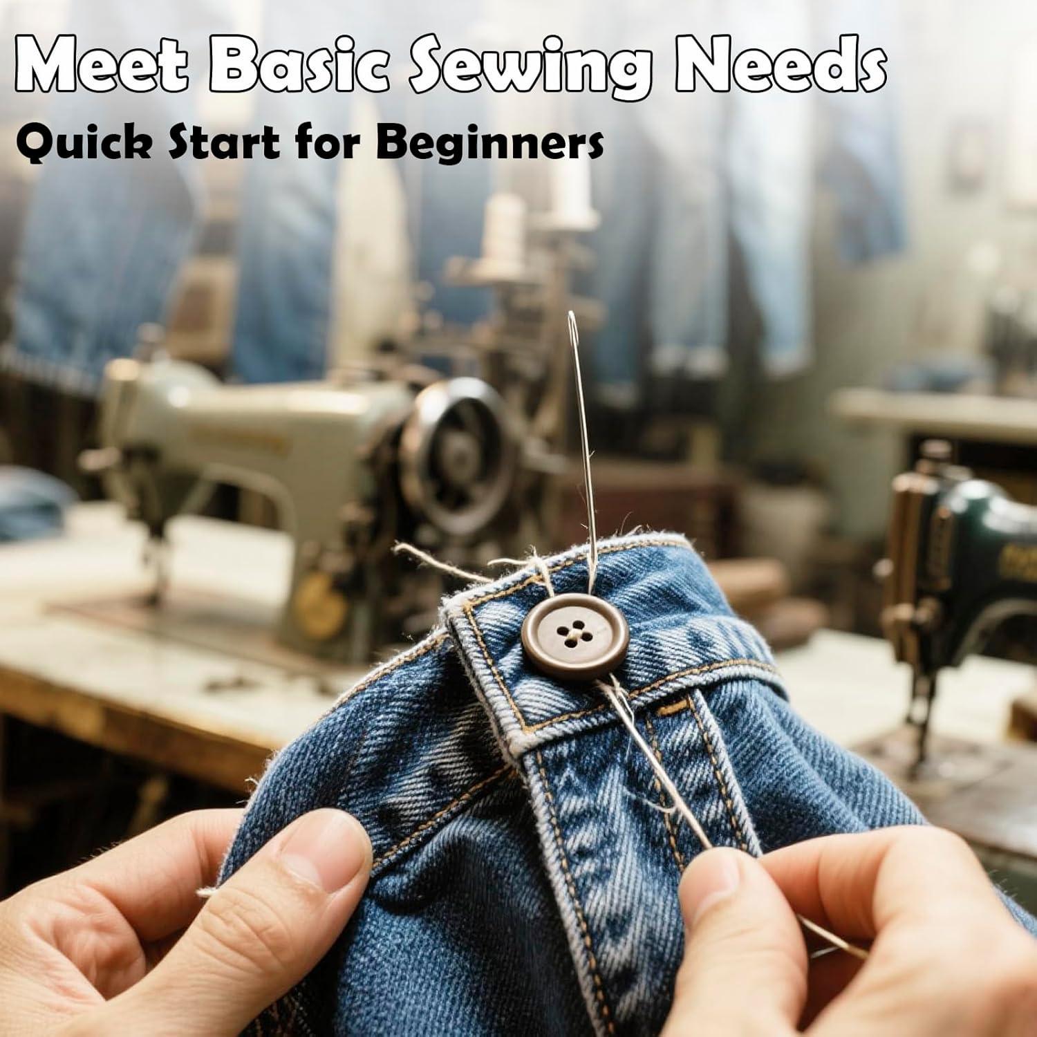 Kit de Costura Portátil Welldone Rosa - Todo en Uno para Viajes