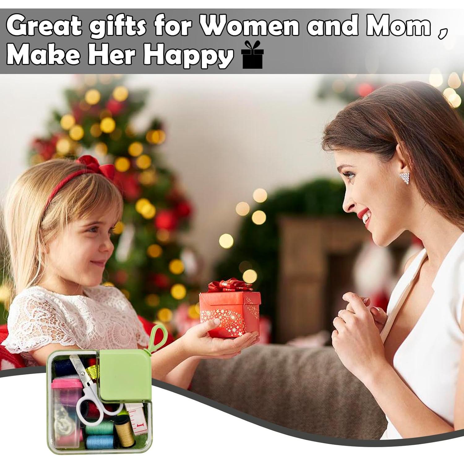 Kit de Costura Portátil Welldone Rosa - Todo en Uno para Viajes