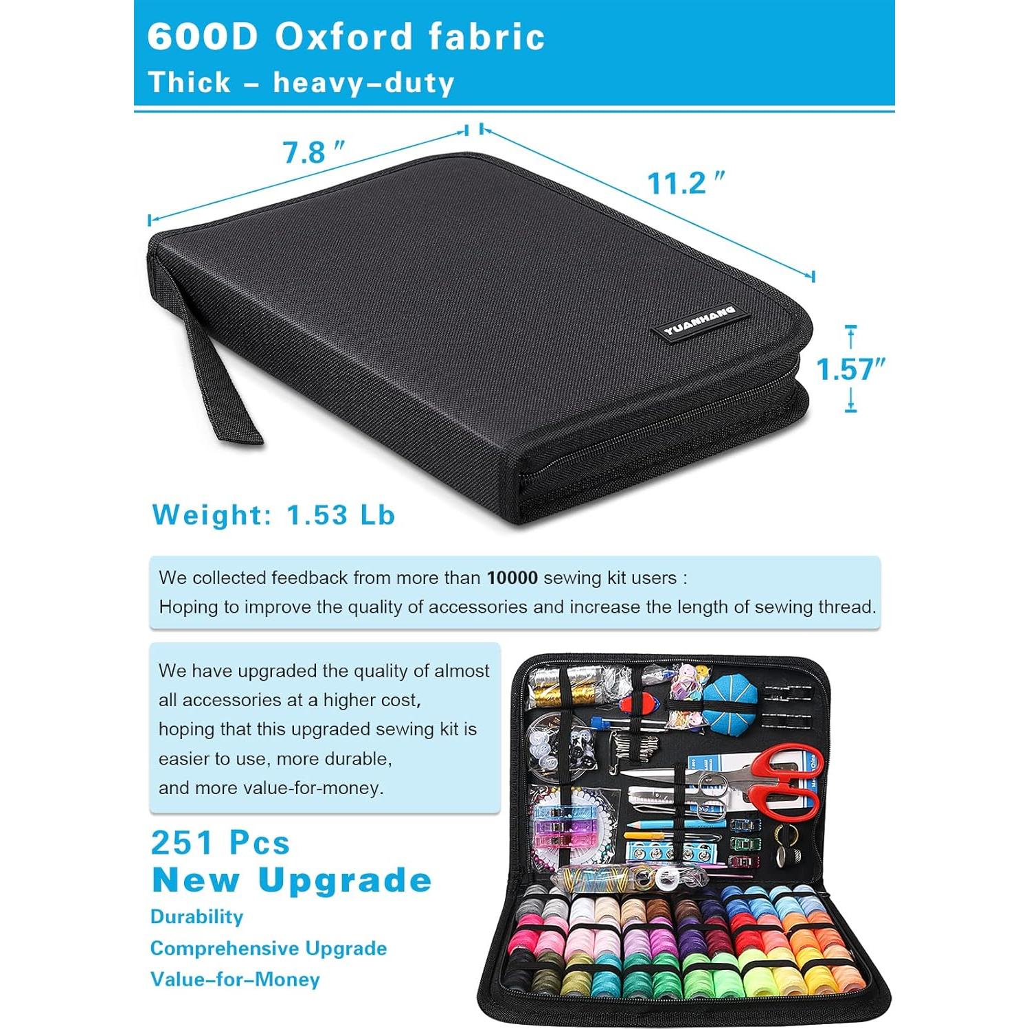 Kit de Costura Grande YUANHANG 251 Piezas Premium Portátil