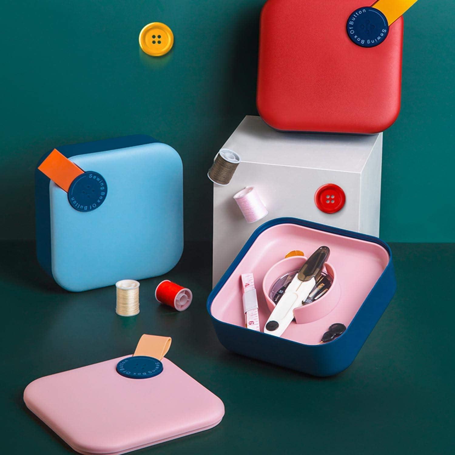 Kit de Costura UNIKON Azul con 30 Agujas y 16 Hilos