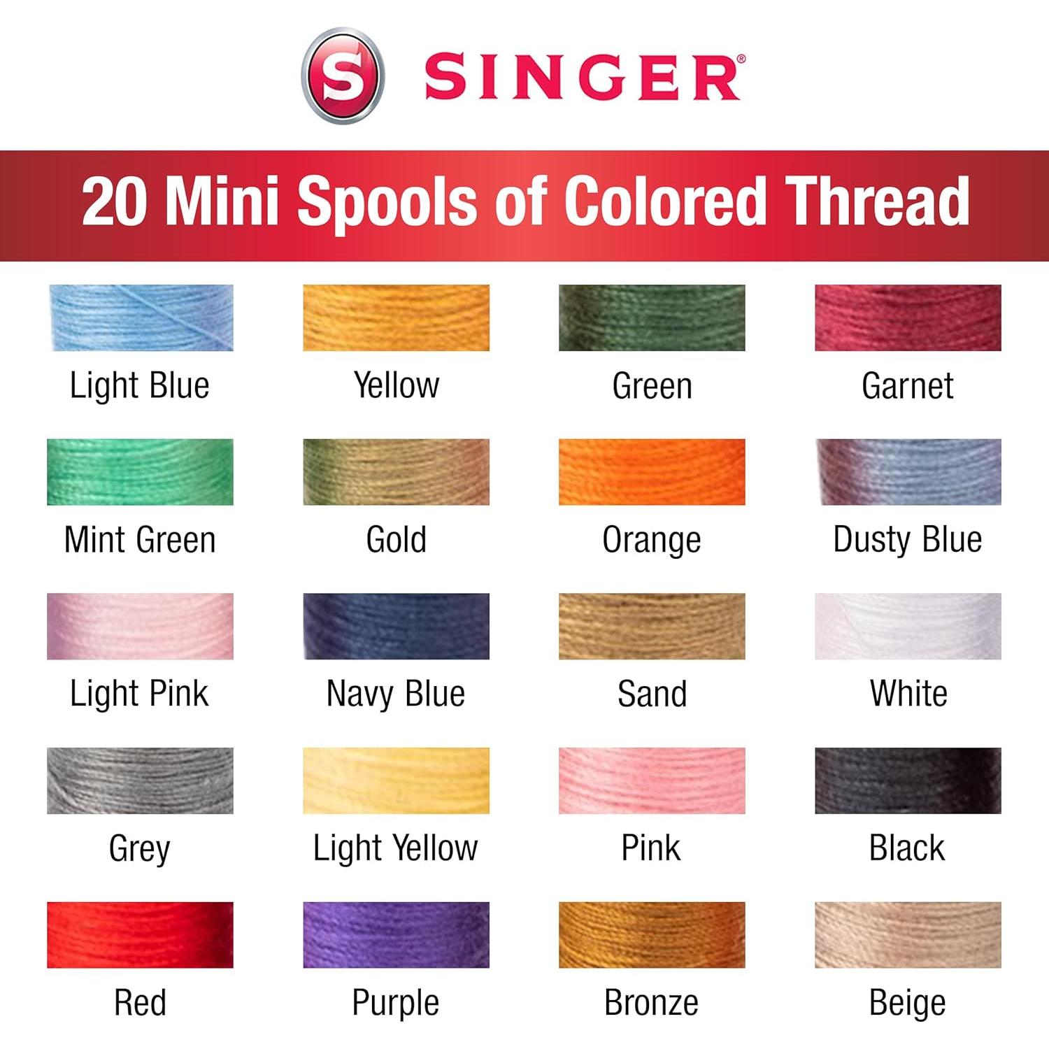 Kit de Costura de Viaje Singer 34 Piezas en Estuche Duro