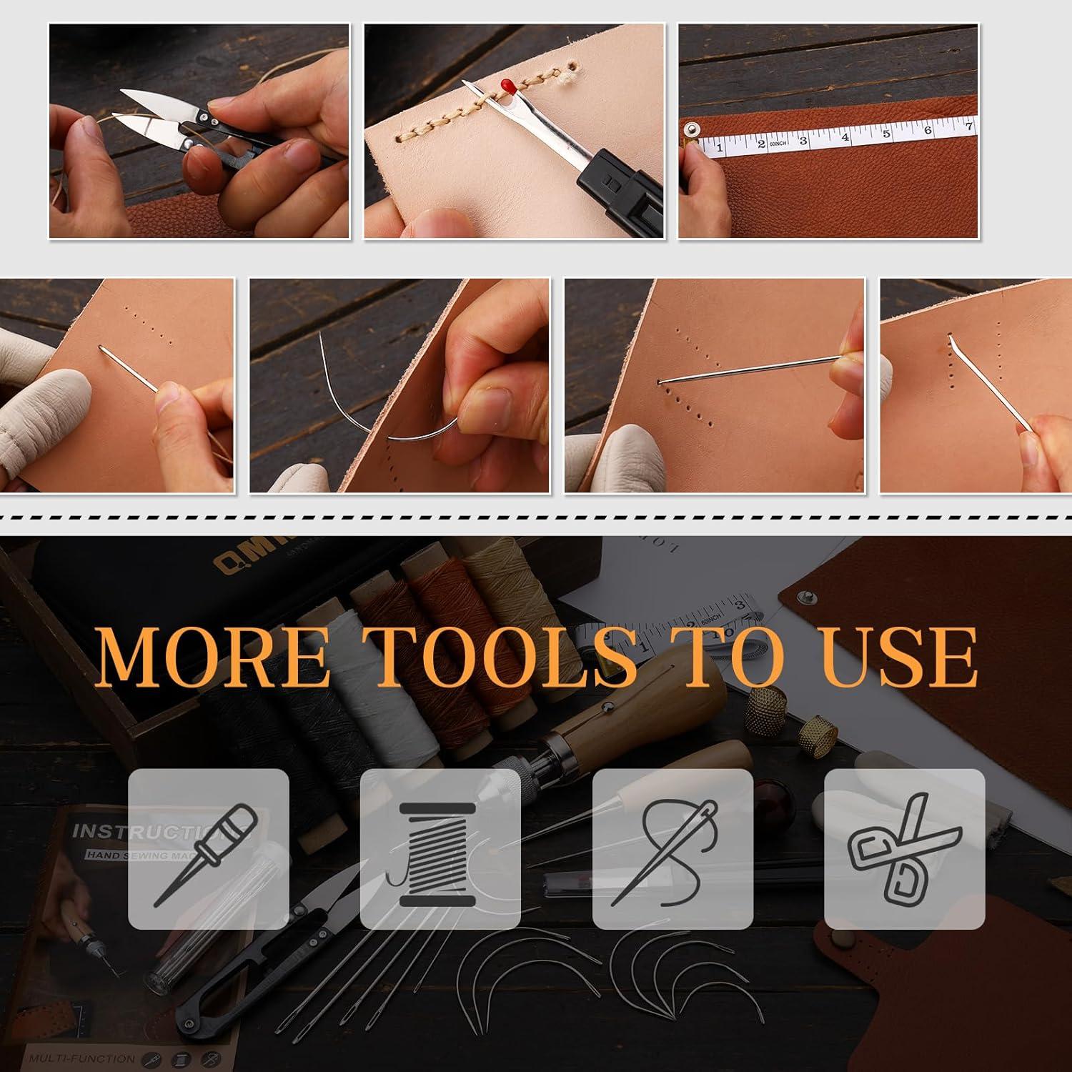 Kit de Agujas de Coser QMNNMA 40pcs con Hilo y Bolsa