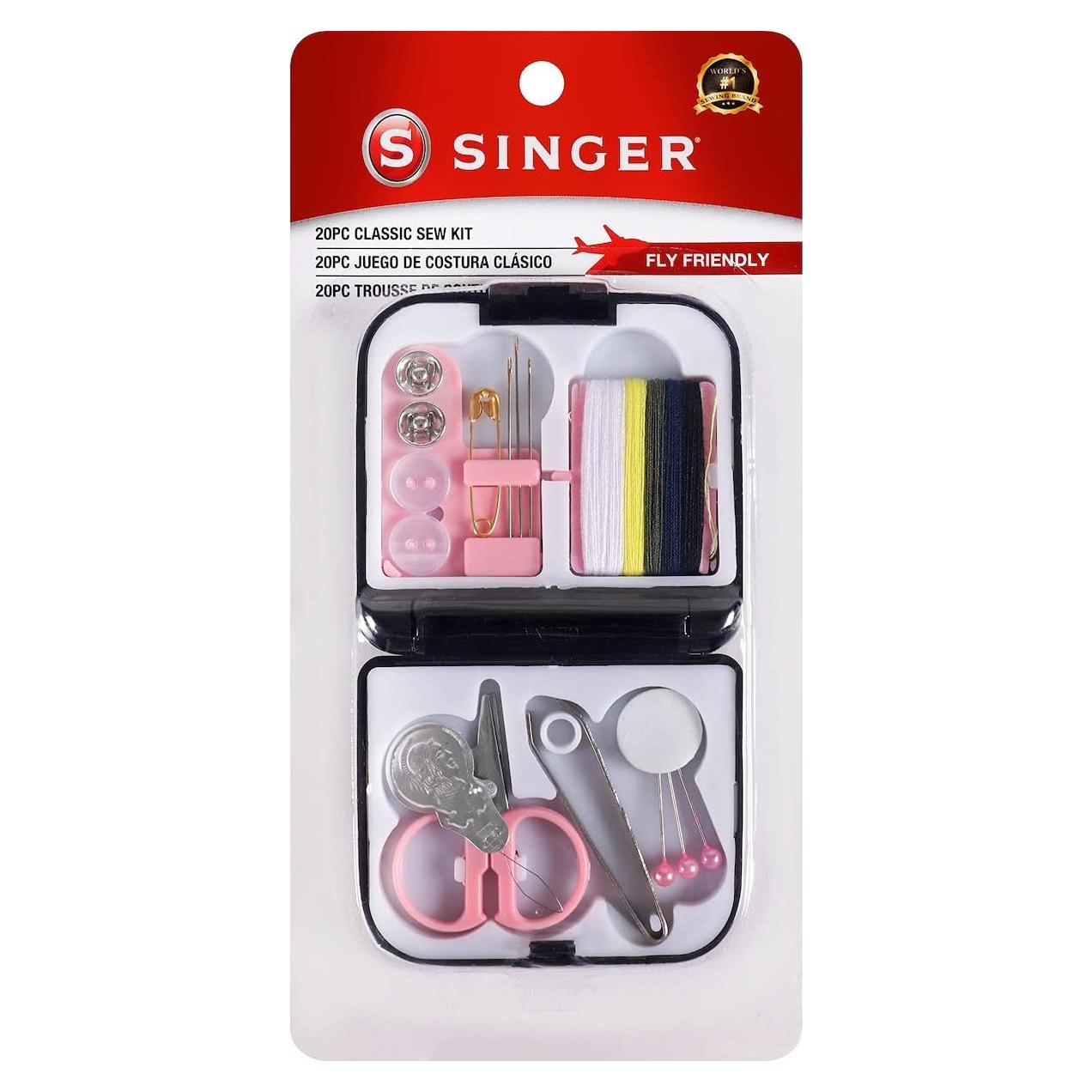 Kit de Costura de Viaje SINGER 02051 Compacto 20 Piezas