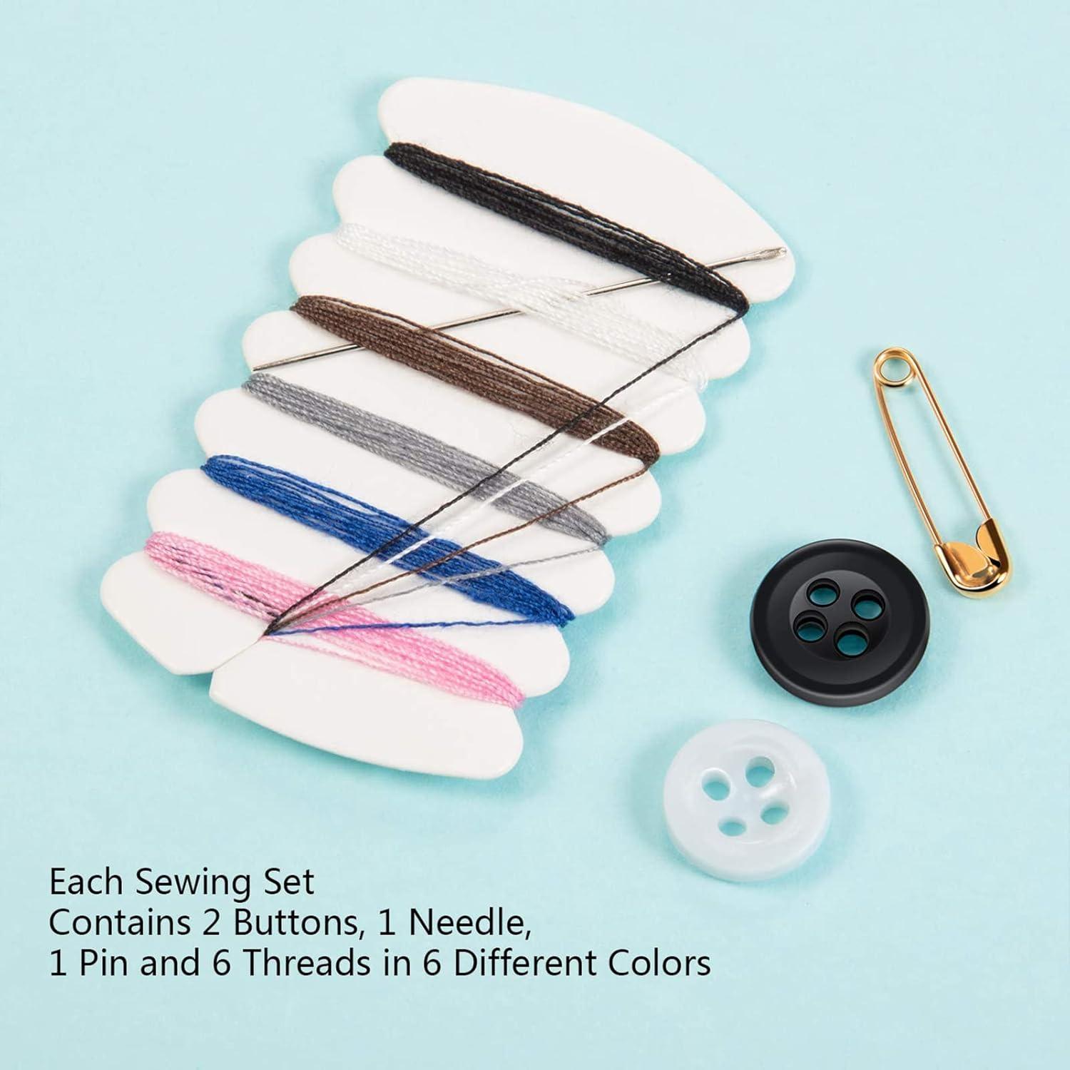 Kit de Costura de Viaje Tatuo - 100 Juegos con Hilos y Agujas