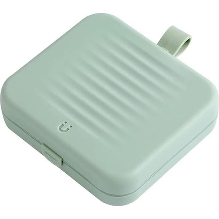 Caja de Costura Pequeña Portátil Verde con Accesorios