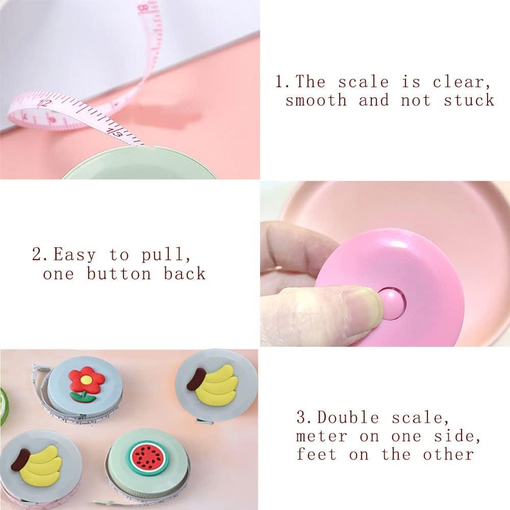 Cinta Métrica Retráctil ELANE 9 Piezas Coloridas 190g