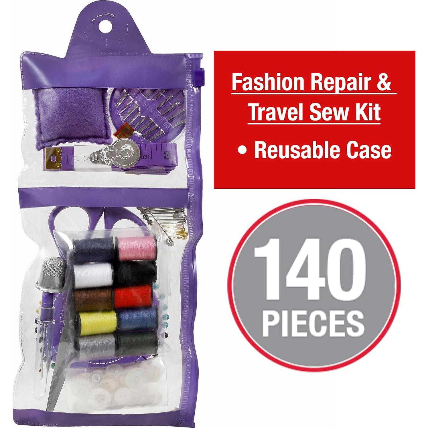 Kit de Costura de Emergencia SINGER 140 Piezas Portátil