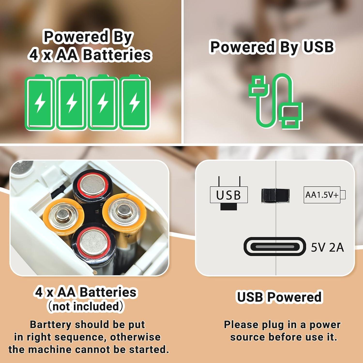 Máquina de Coser Portátil HSM-101B para Principiantes - Compacta y Eficiente
