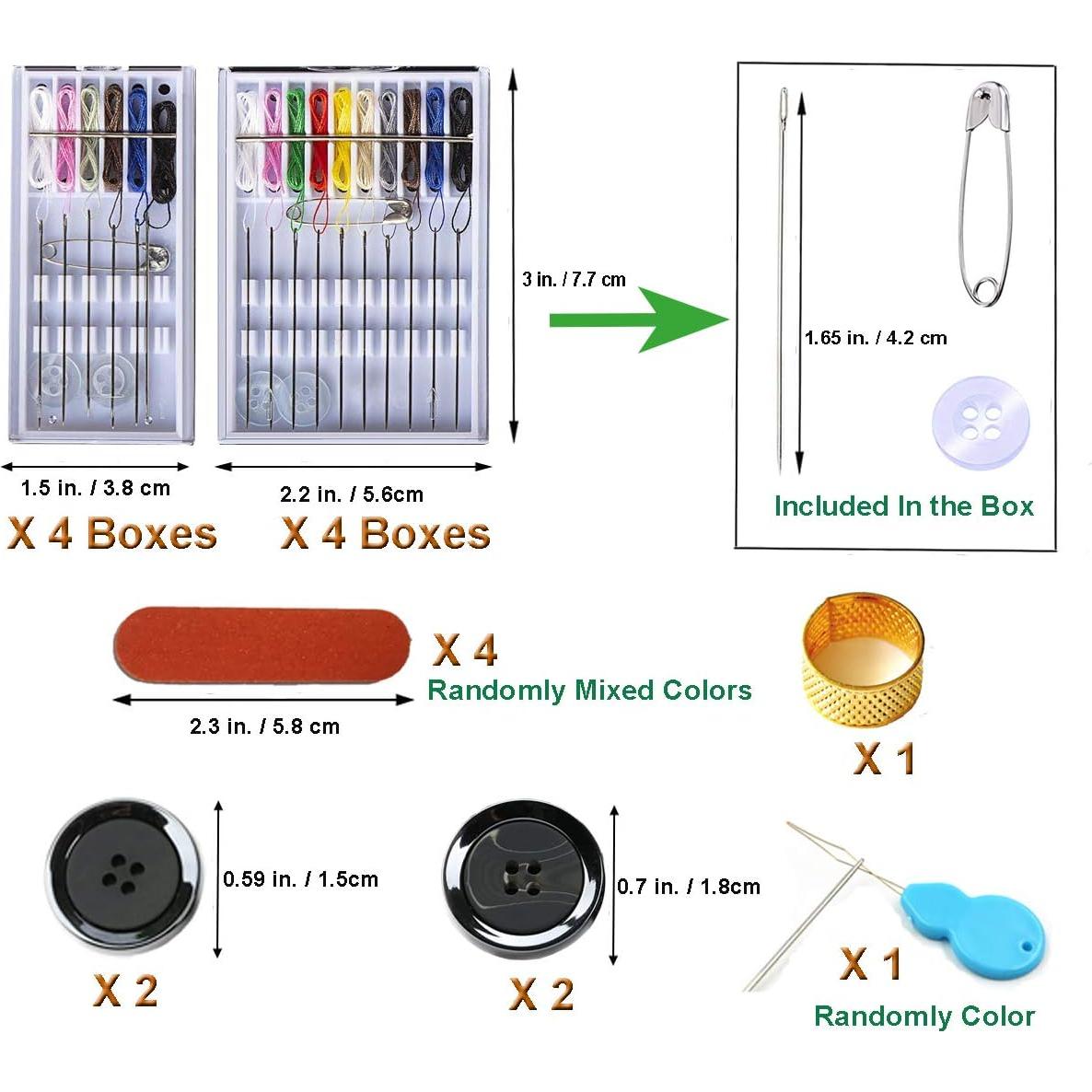 Kit de Costura Rápido Y-Axis 8 Cajas con Agujas Enhebradas