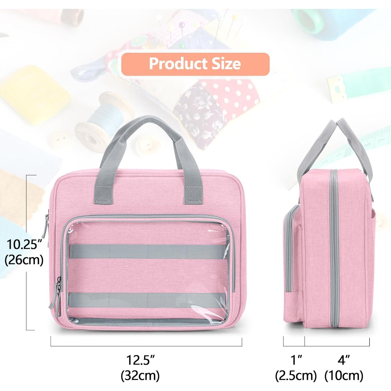 Organizador de Costura LUXJA Rosa con Bolsillos Versátiles