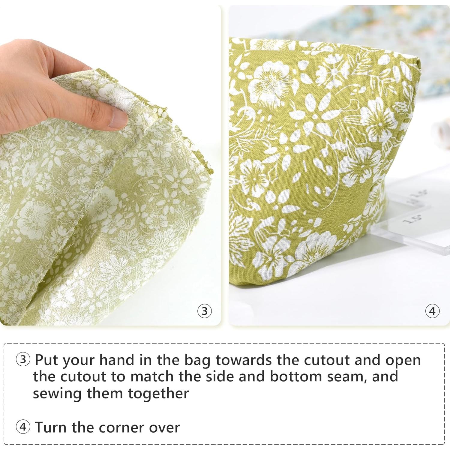 Set de Plantillas para Hacer Bolsas UPTTHOW - 3 Piezas Acrílico