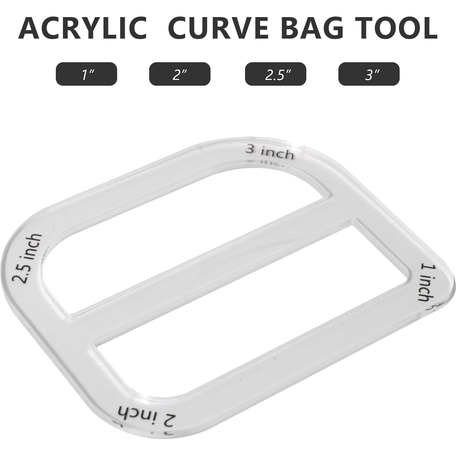 Set de Plantillas para Hacer Bolsas UPTTHOW - 3 Piezas Acrílico